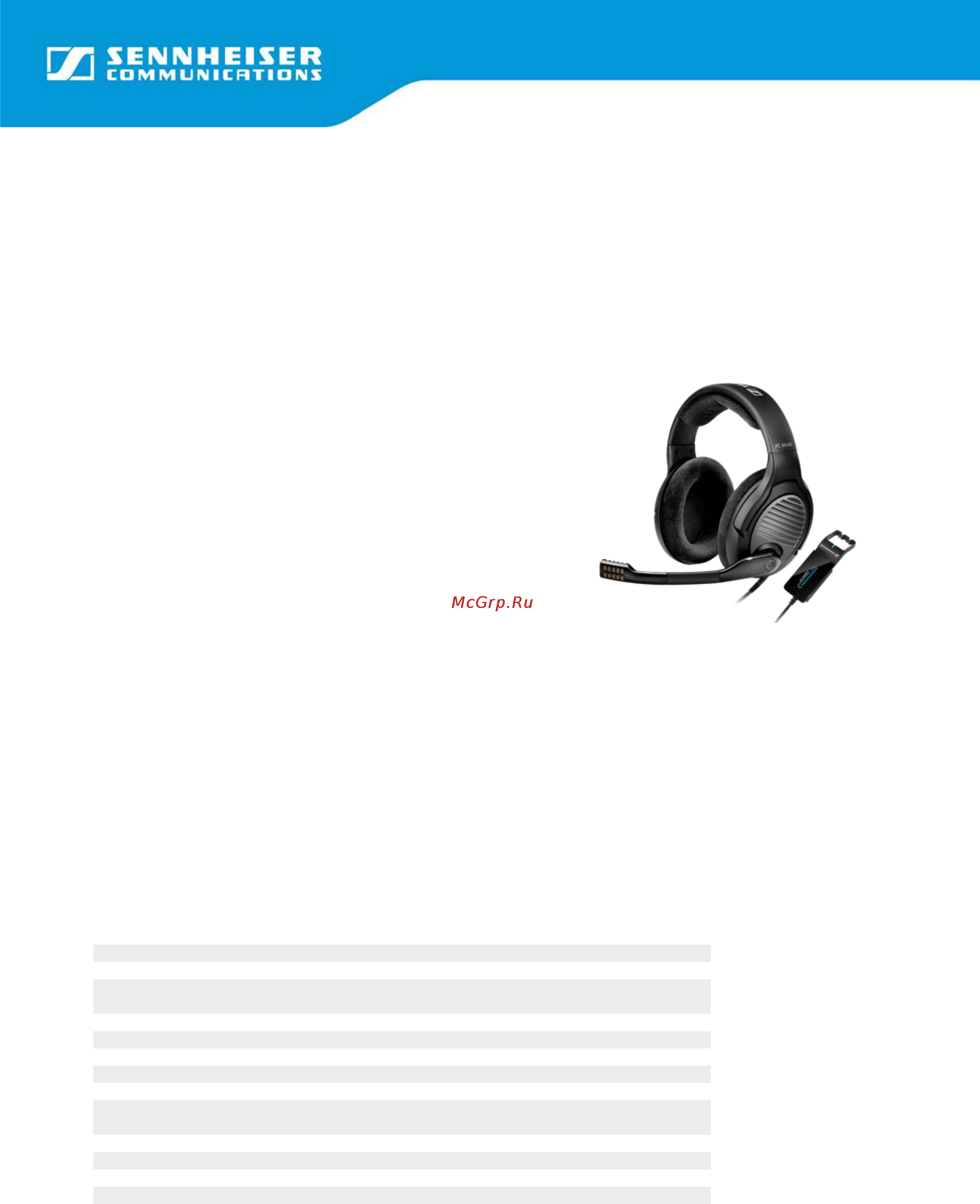 Sennheiser PC 363D Инструкция по эксплуатации онлайн