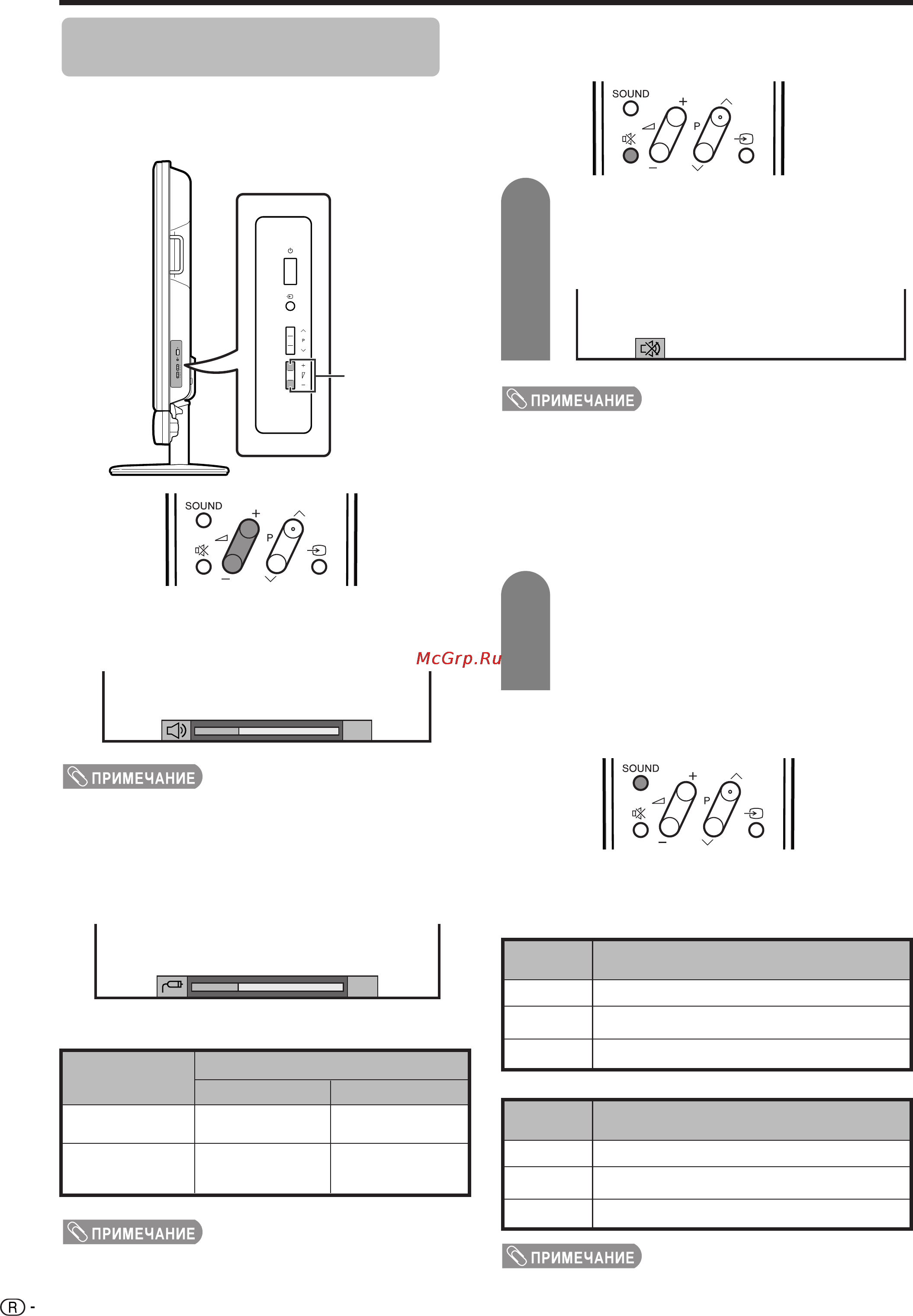 Sharp LC-65GD1E+TU-65GD1E [22/79] Использование кнопок для изменения громкости звука