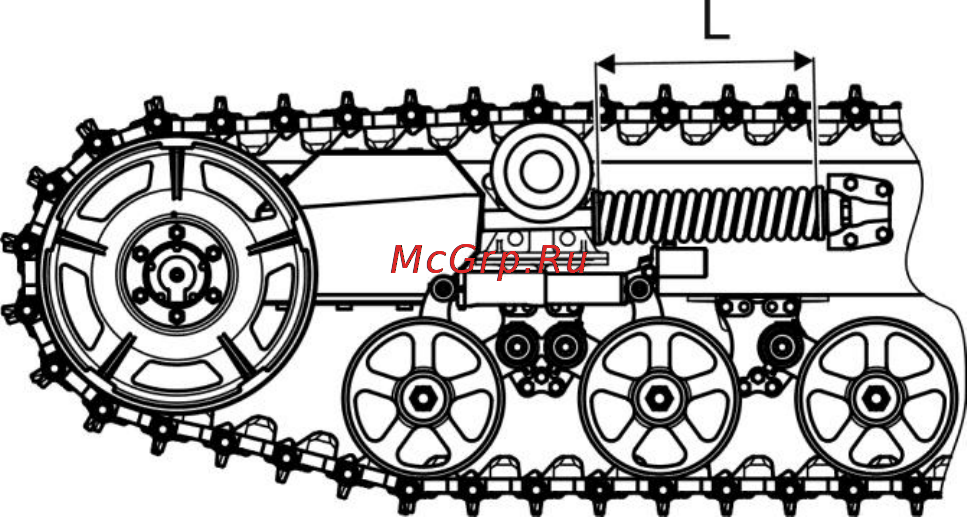 Беларус 1502 [192/238] Подтяжка гаек пальцев гусениц