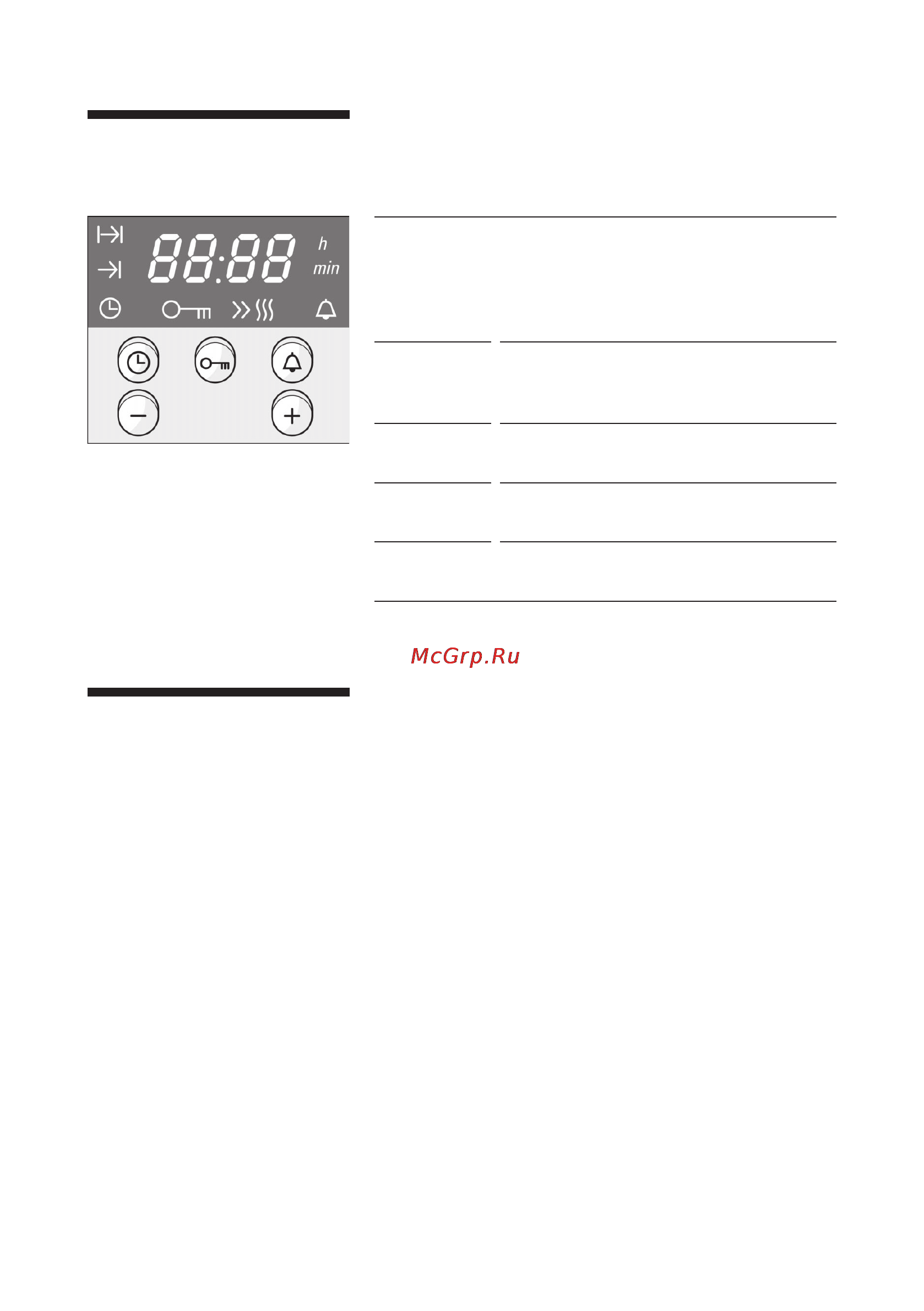 Siemens HB 53L541 [12/56] Дисплей и кнопки управления