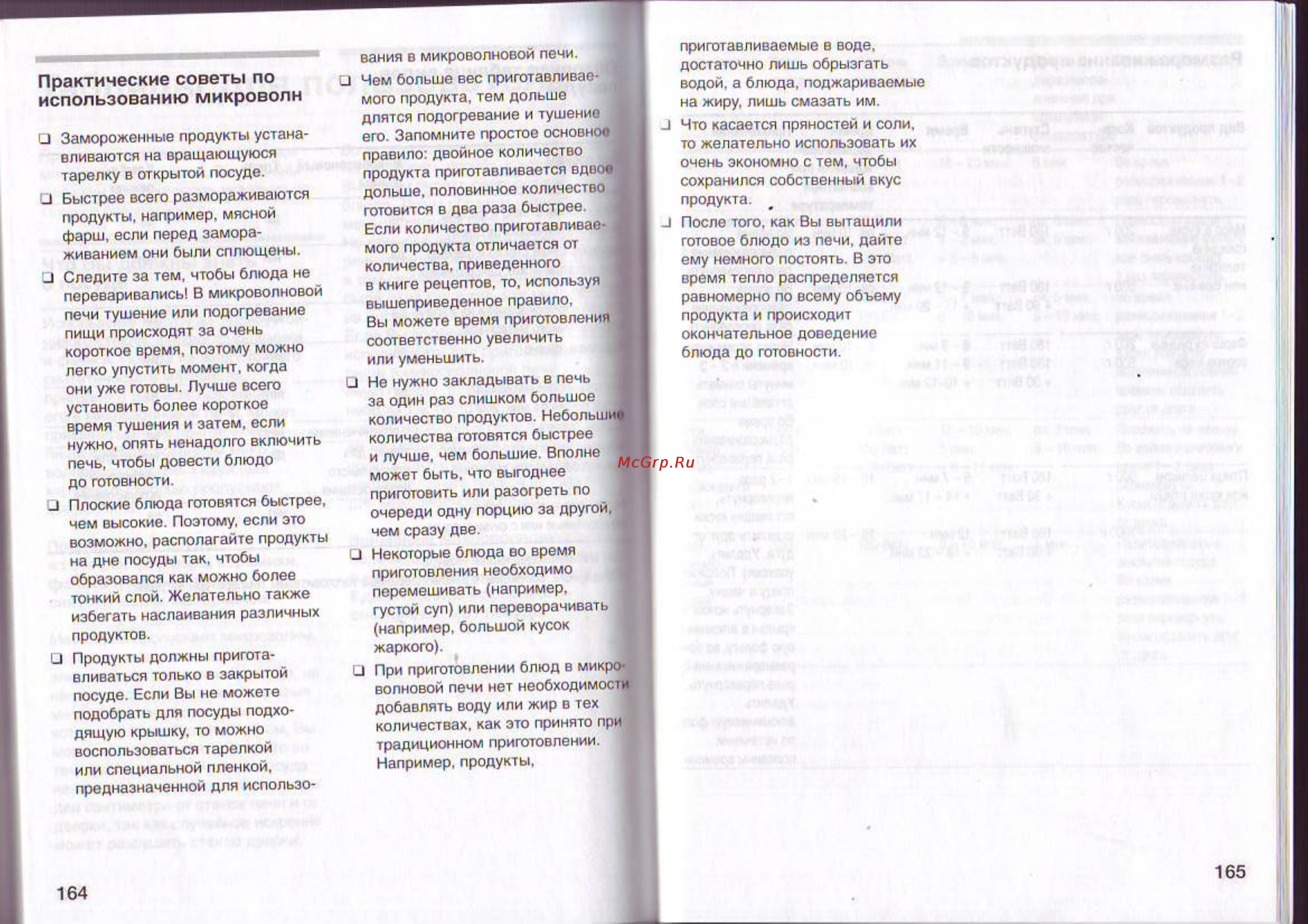 Siemens HF 17556 EU [16/25] Практические советы по использованию микроволн