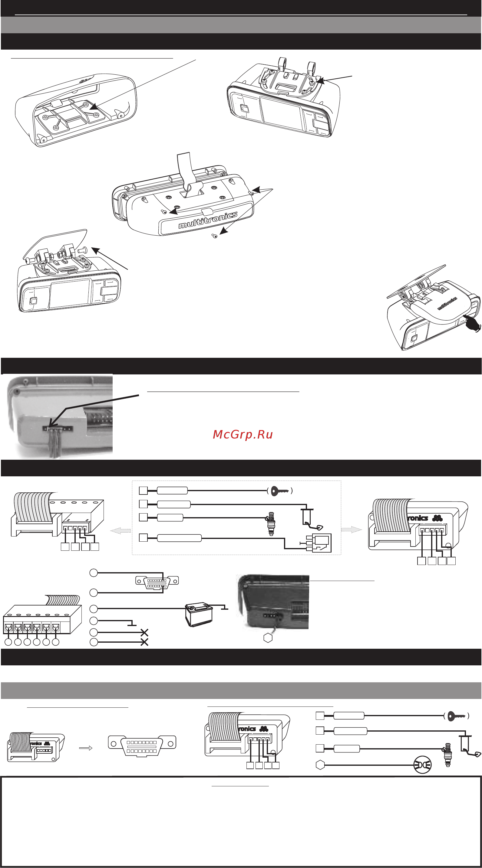 Multitronics VG1031S Руководство по подключению онлайн