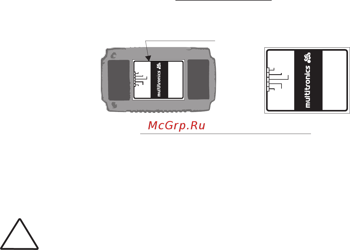 Multitronics PU-4TC [21/22] Маркирование