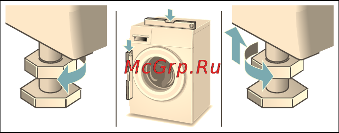Siemens WM14T440OE [34/36] Выравнивание