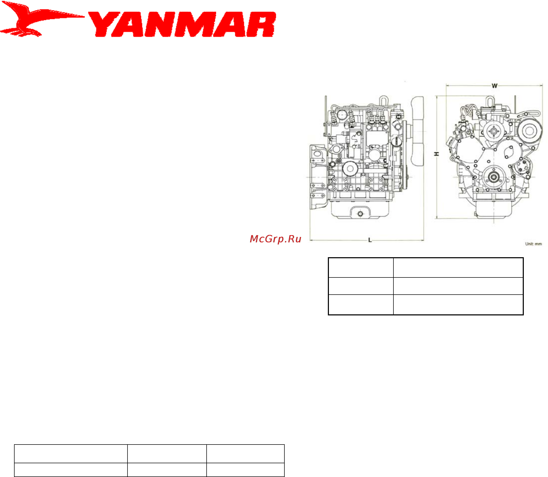 Yanmar 3TNV70-GGE [2/2] Ratings definitions and conditions