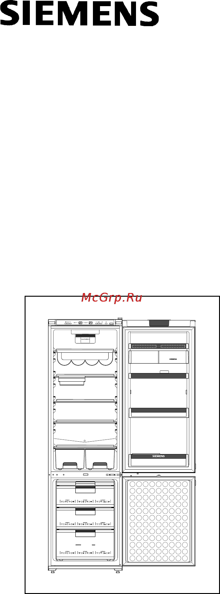 Siemens KG 57 U95 Инструкция по эксплуатации онлайн