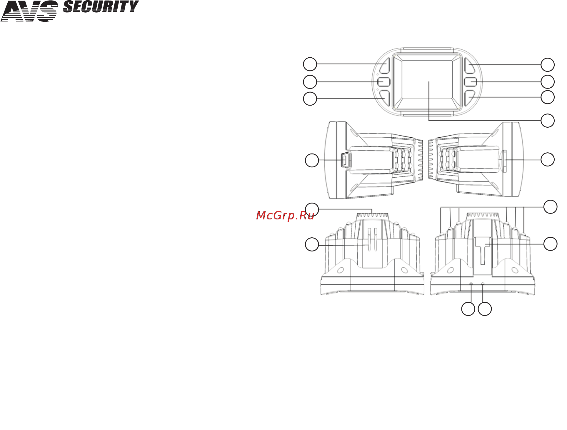 AVS VR-710FH [3/9] Кнопки управления