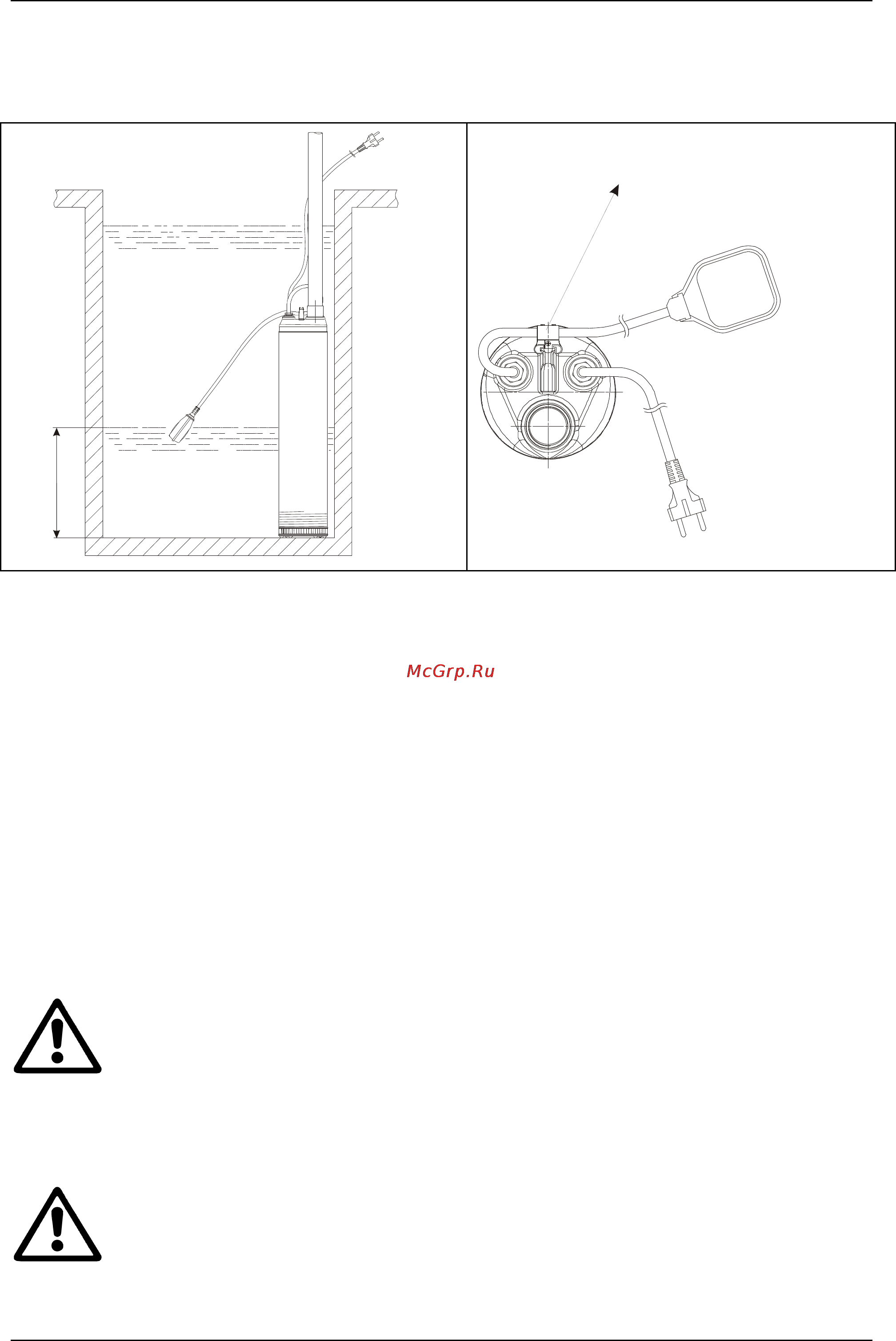 DAB PULSAR 40/50 M-NA [102/104] Verificar que o nível de paragem não descubra o filtro