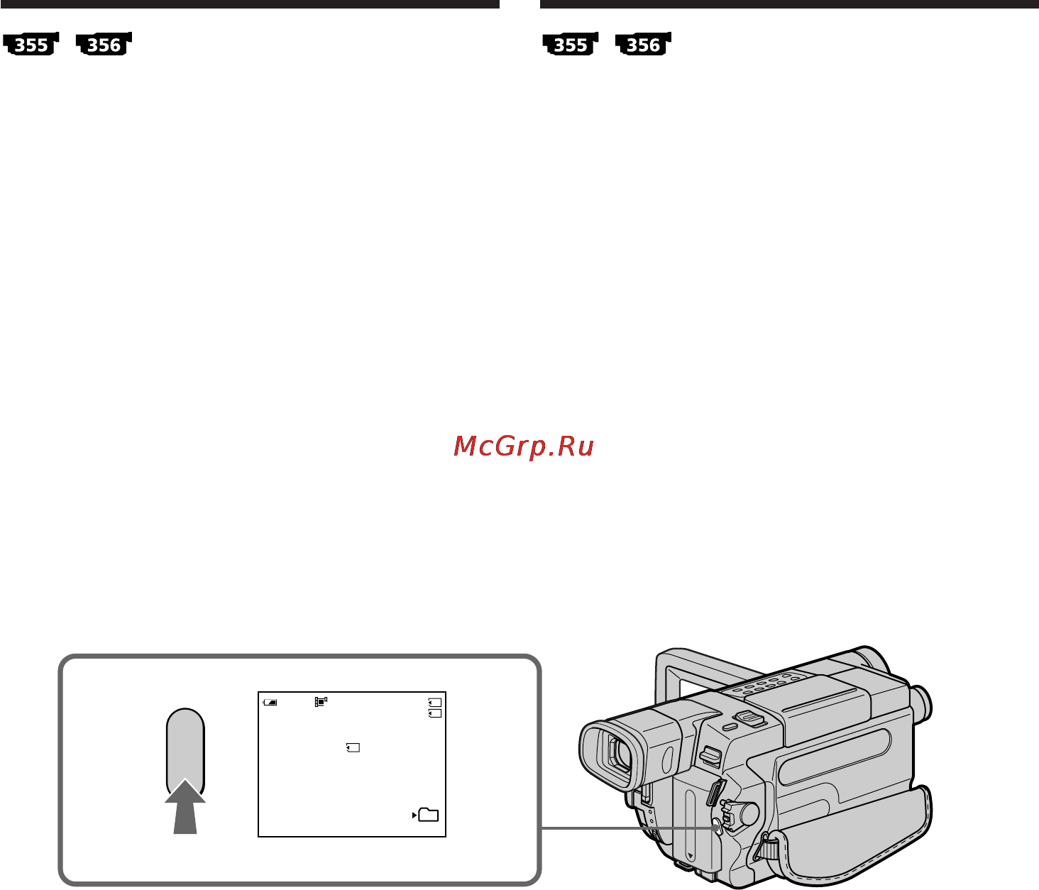 Sony DCR-TRV355 E [182/364] Зaпиcь движyщиxcя изобpaжeний нa memory stick зaпиcь фильмa mpeg