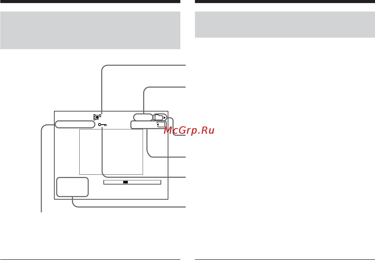 Sony DCR-TRV147 E [210/364] Skärmindikatorer under uppspelning av rörliga bilder