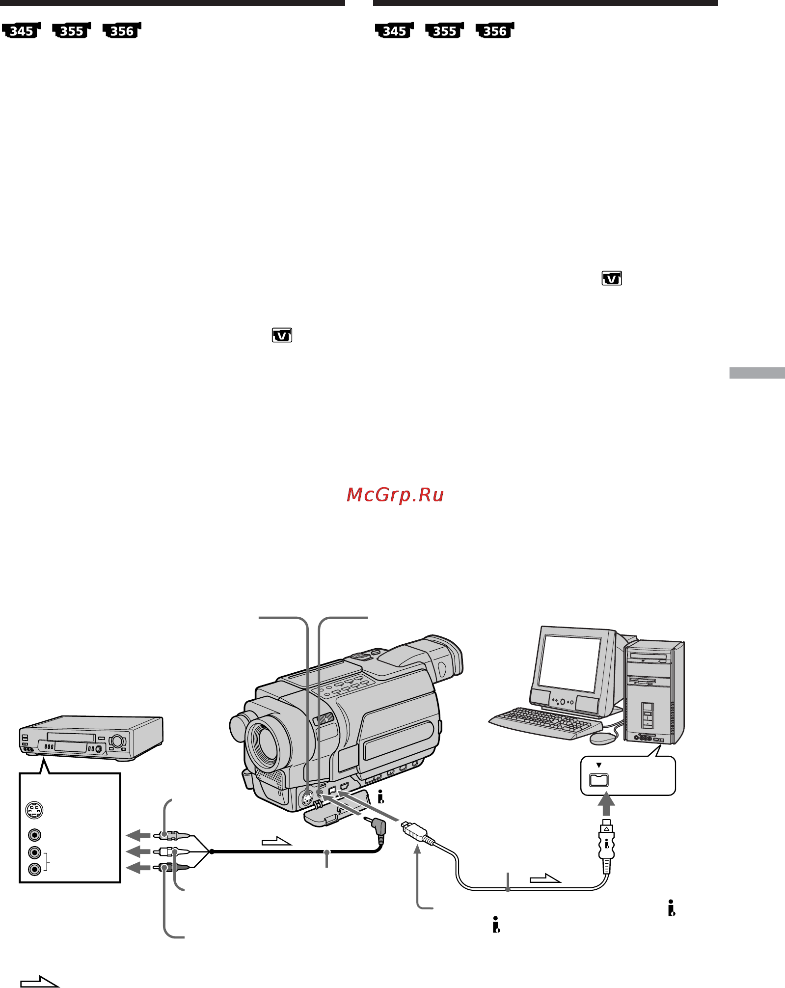 Sony DCR-TRV147 E [261/364] Зaxвaт изобpaжeний c aнaлогового видeоycтpойcтвa нa компьютep фyнкция пpeобpaзовaния cигнaлa