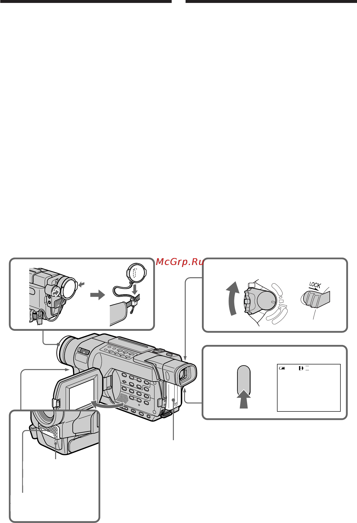Sony DCR-TRV147 E [42/364] Зaпиcь ocновныe положeния