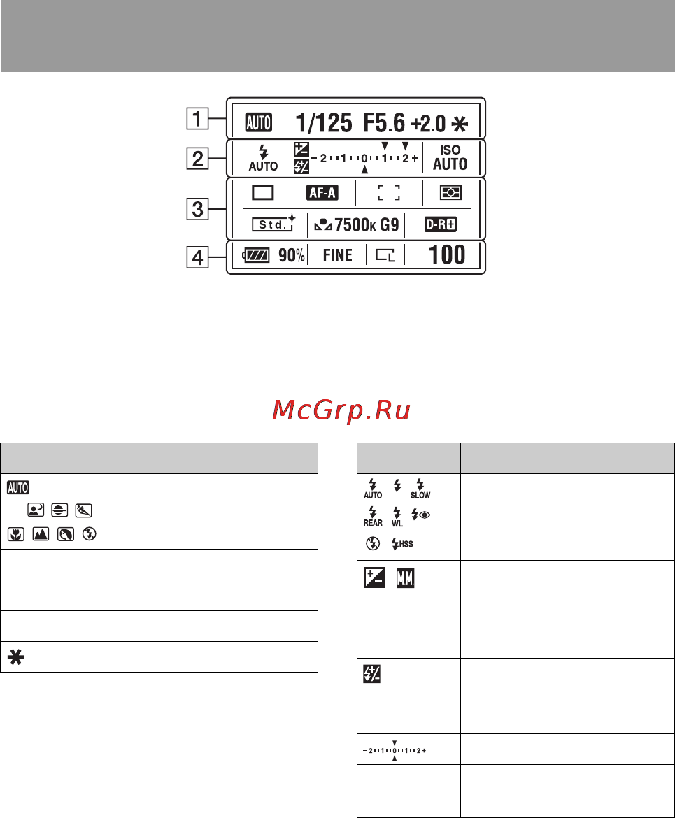 Sony DSLR-A200K Black + FP90 [38/267] Жк монитор отображение информации о режиме съемки