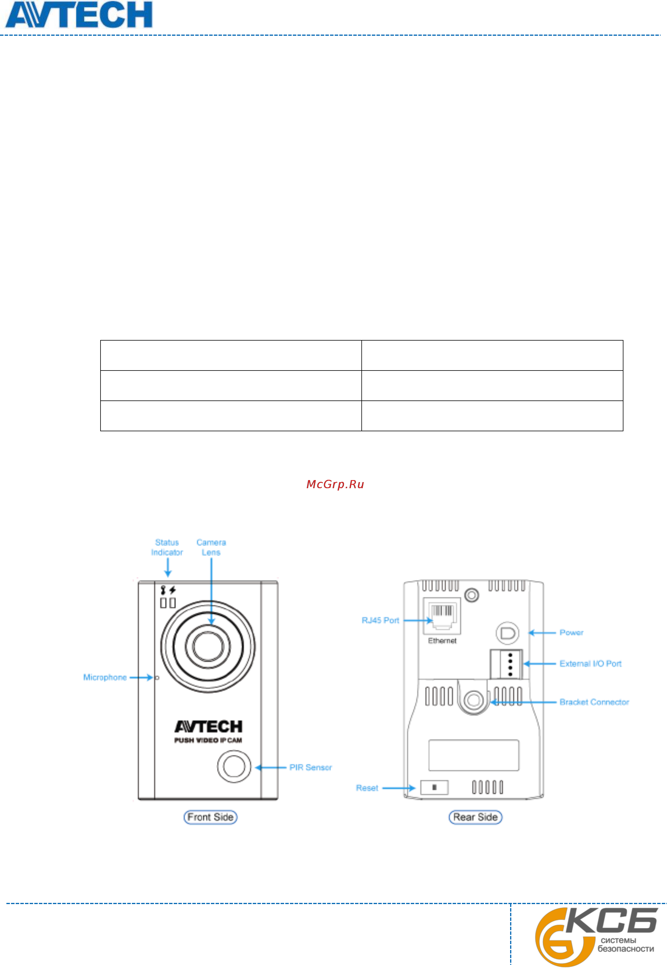 AVTech AVN801 [6/34] Введение