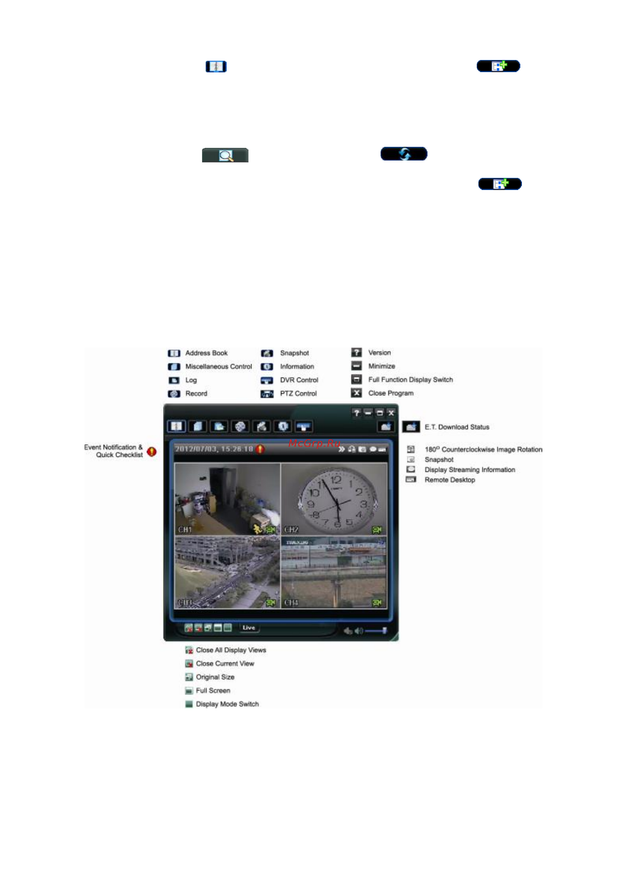 AVTech PVR8 [41/72] Контрольная панель