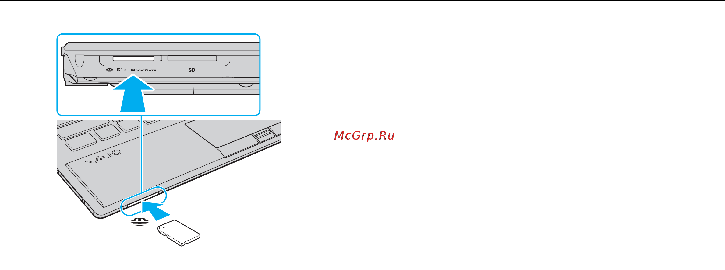 Sony VPC-Z11V9R /B [47/220] Использование карт памяти memory stick