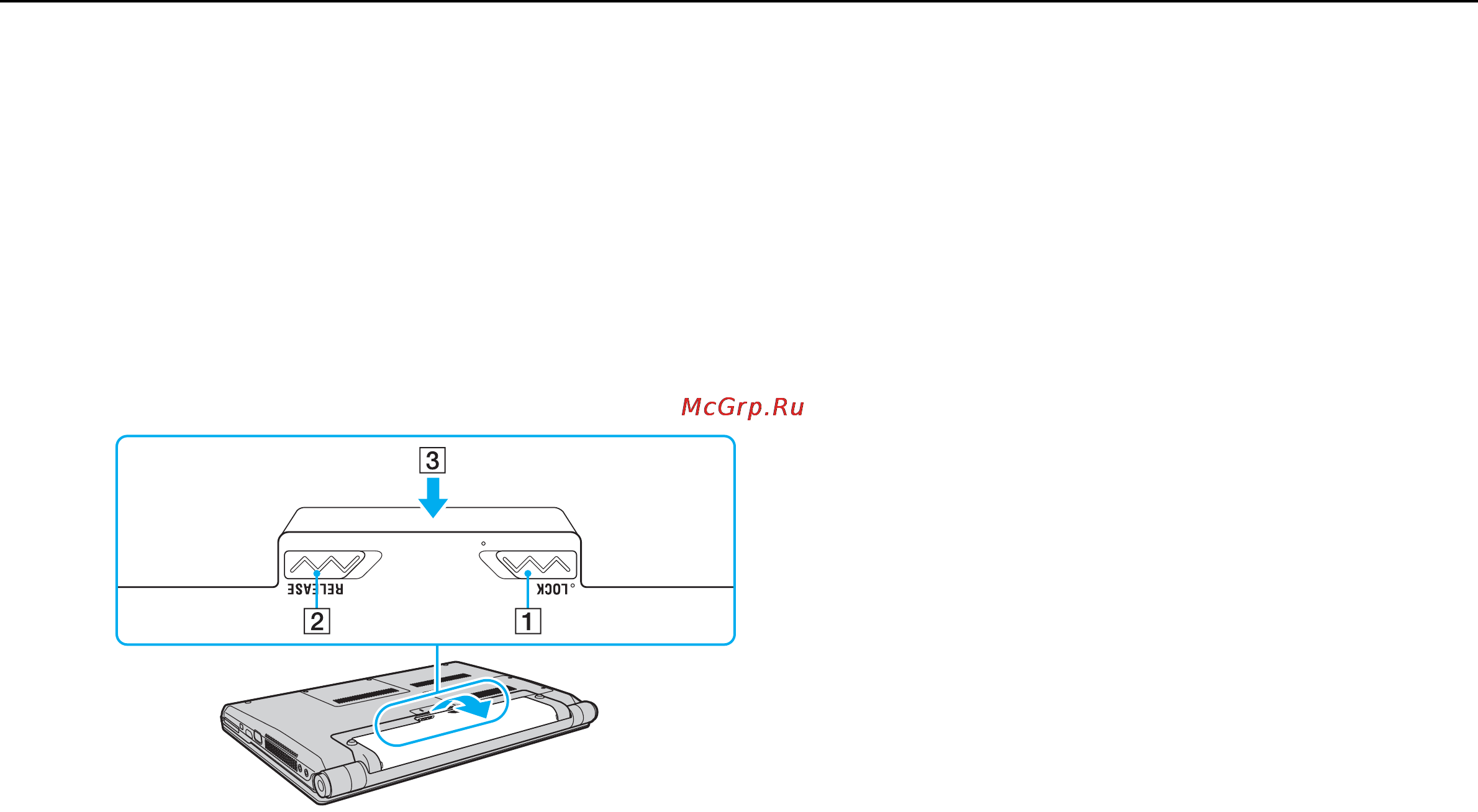 Sony VGN-SR4VR /H Silver [26/207] Извлечение аккумулятора