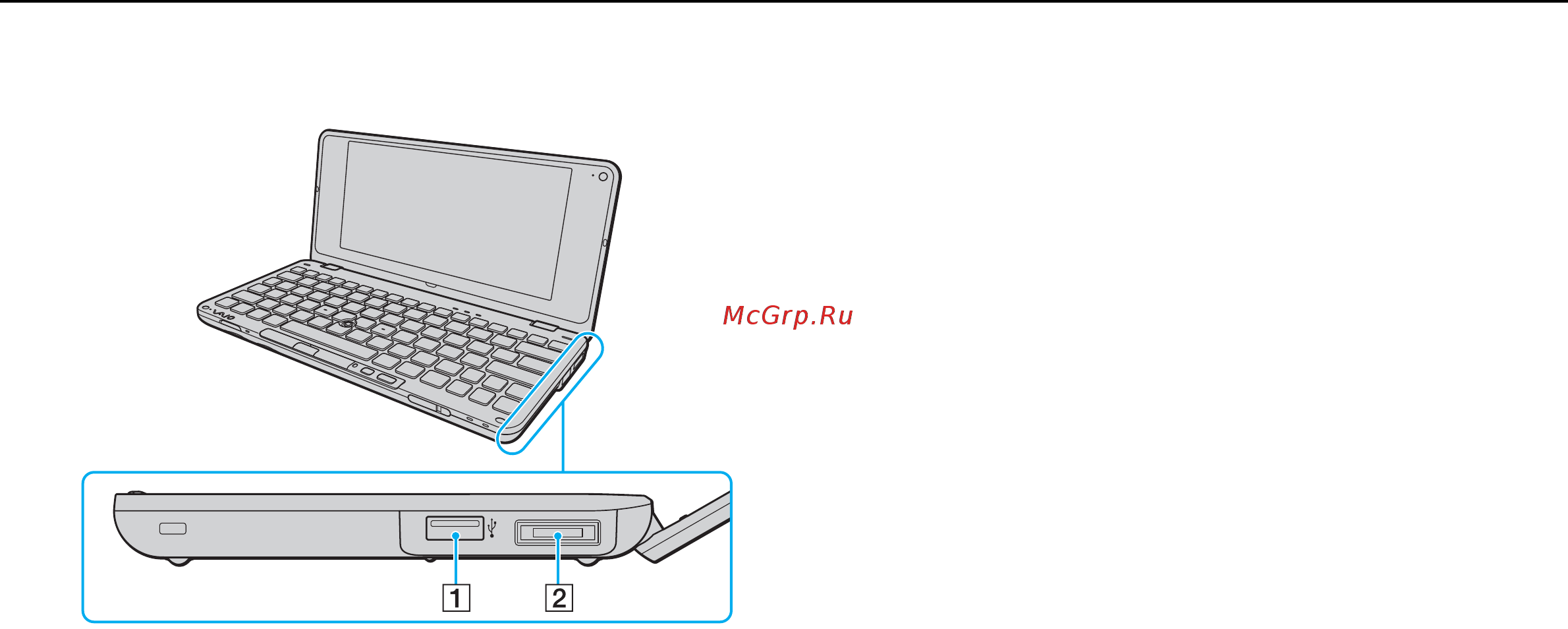 Sony VGN-P21ZR /W White [13/171] Вид справа