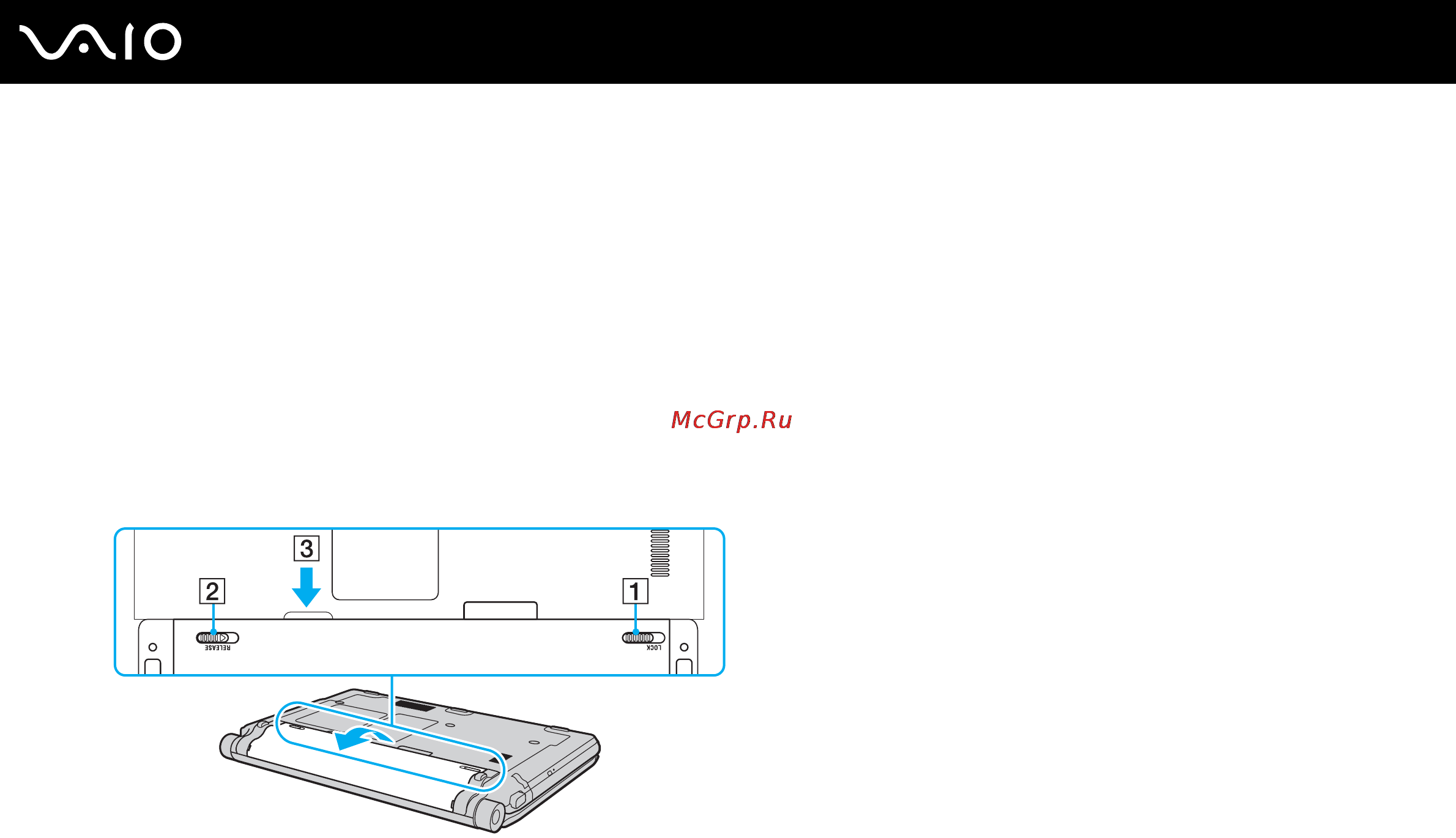 Sony VGN-TT1RLN /B [31/233] Извлечение аккумулятора