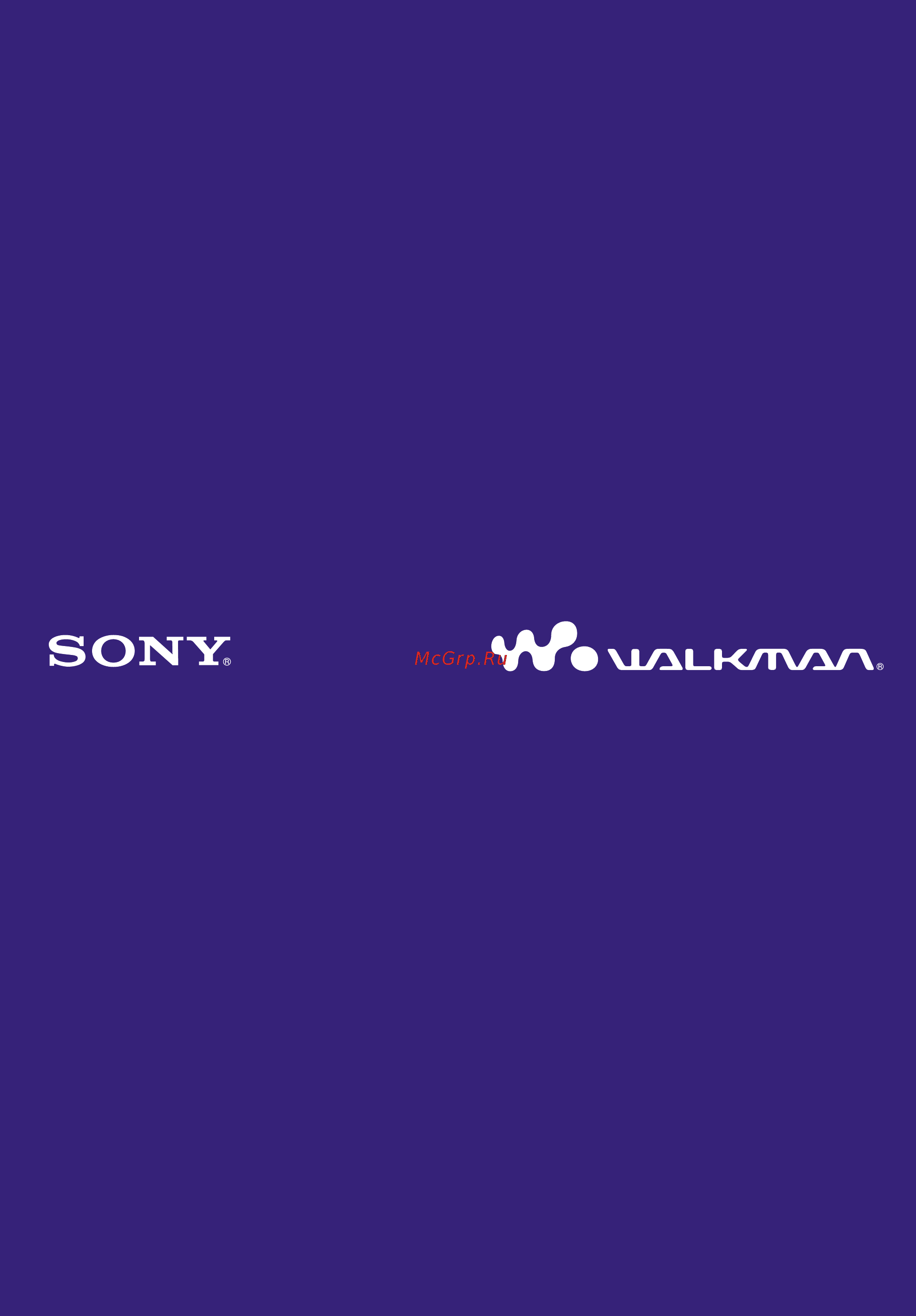 Sony NW-S603/B (1Gb) Инструкция по эксплуатации онлайн