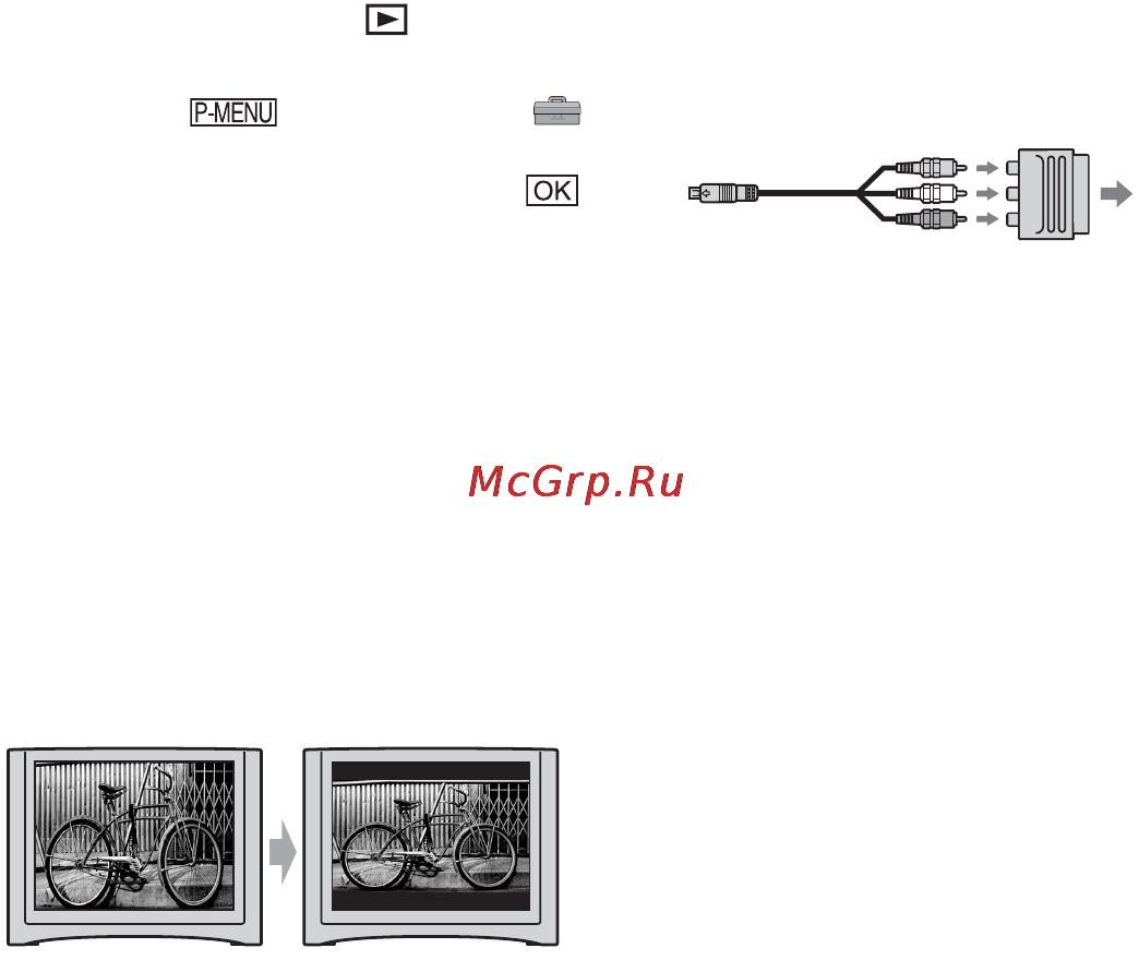 Sony DCR-DVD305 E [198/312] Воспроизведение изображения на экране телевизора продолжение