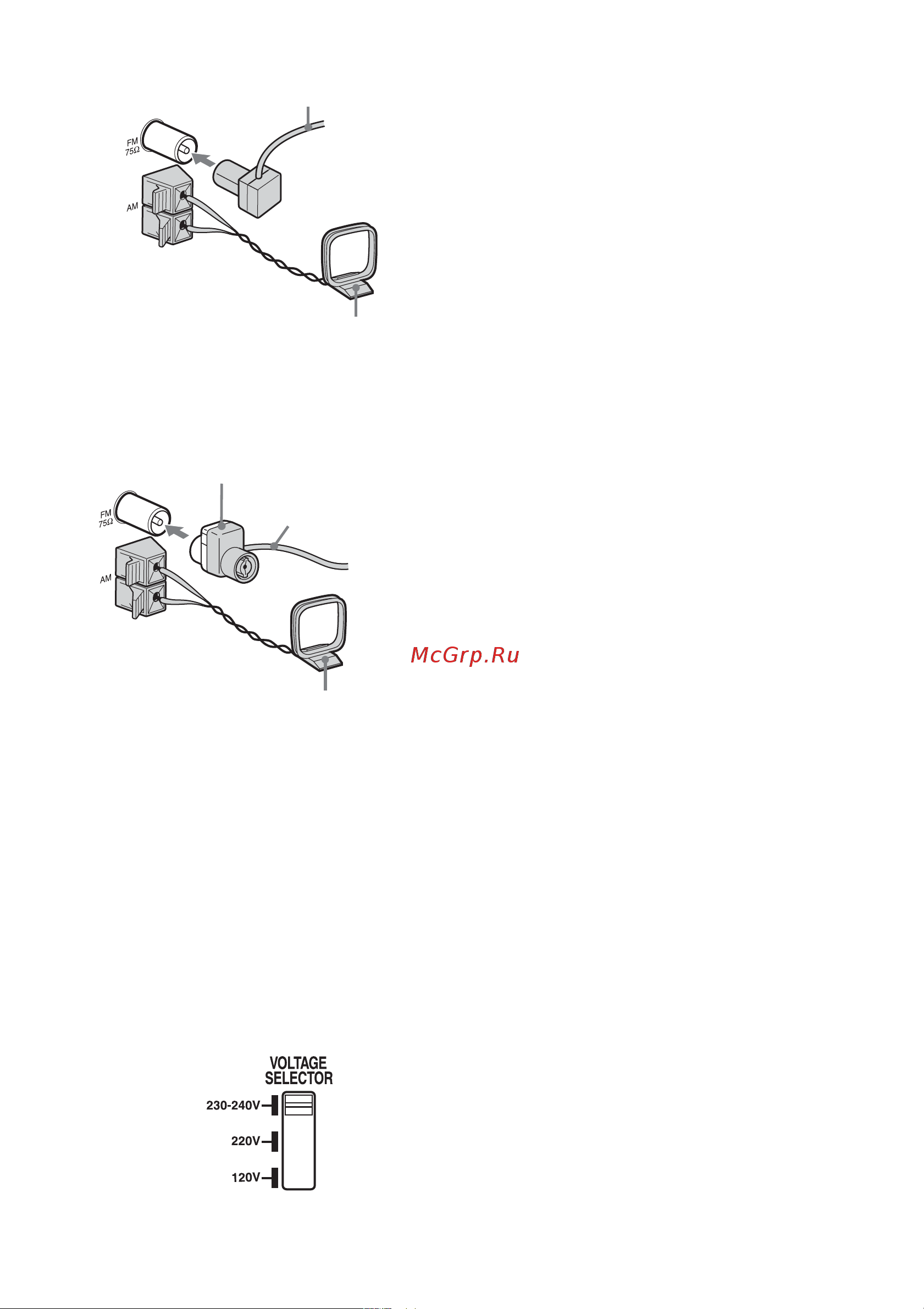 Sony CMT-HPZ7 [12/52] Для получения списка доступных настроек обращайтесь к наклейке на переключателе voltage selector вашей системы
