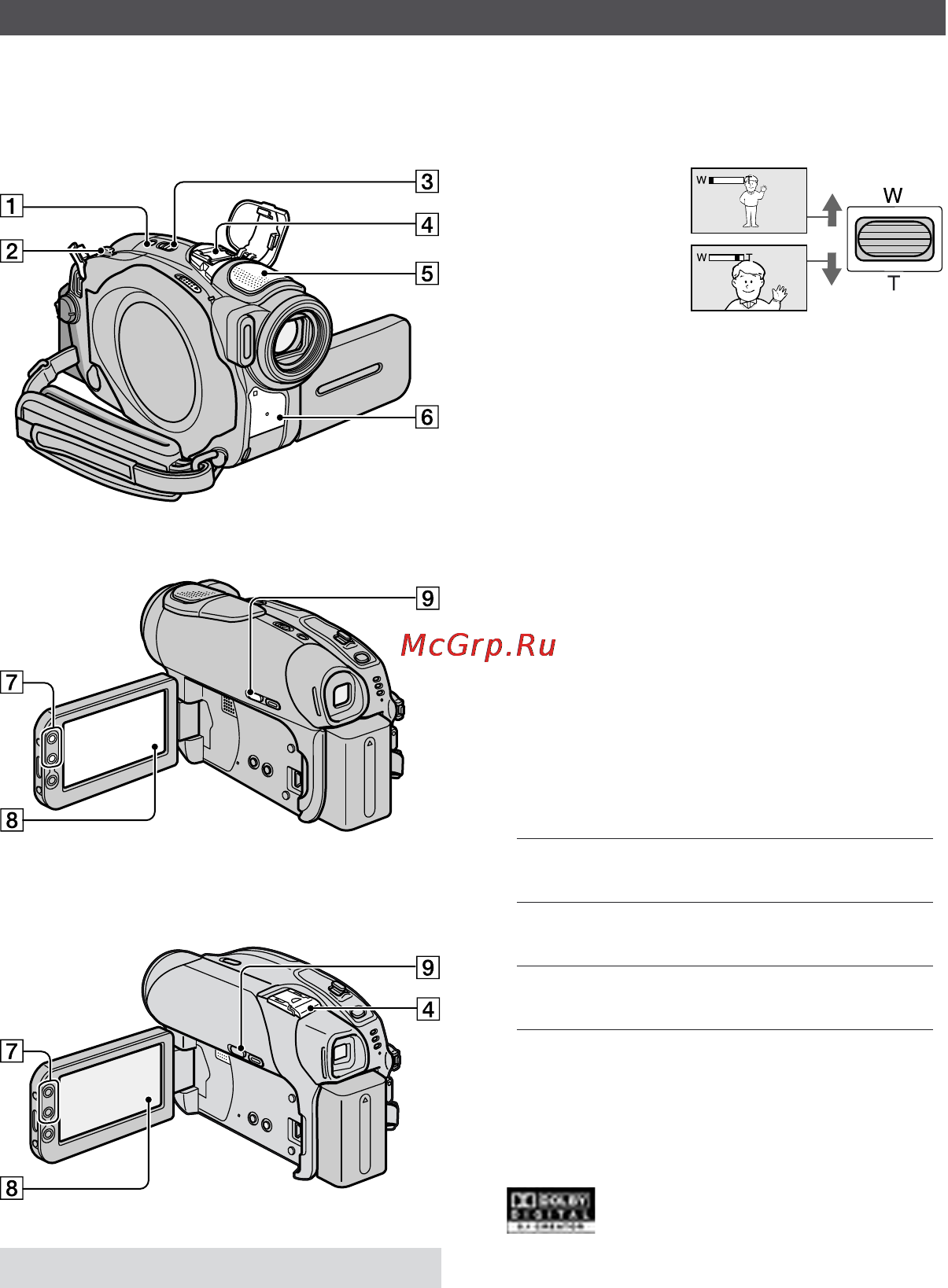 Sony DCR-DVD203 E [34/128] Функции используемые для записи воспроизведения и т д