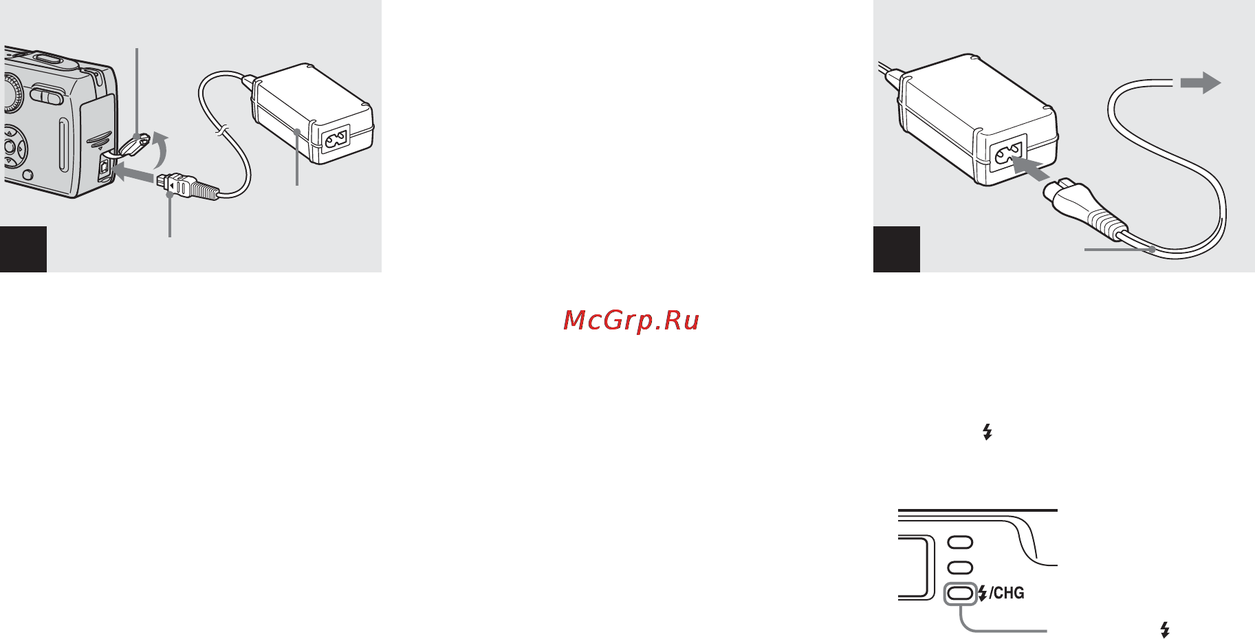 Sony DSC-P100S [12/280] Откройте крышку гнезда dc in и подсоедините адаптер переменного тока прилагается к гнезду dc in вашего фотоаппарата