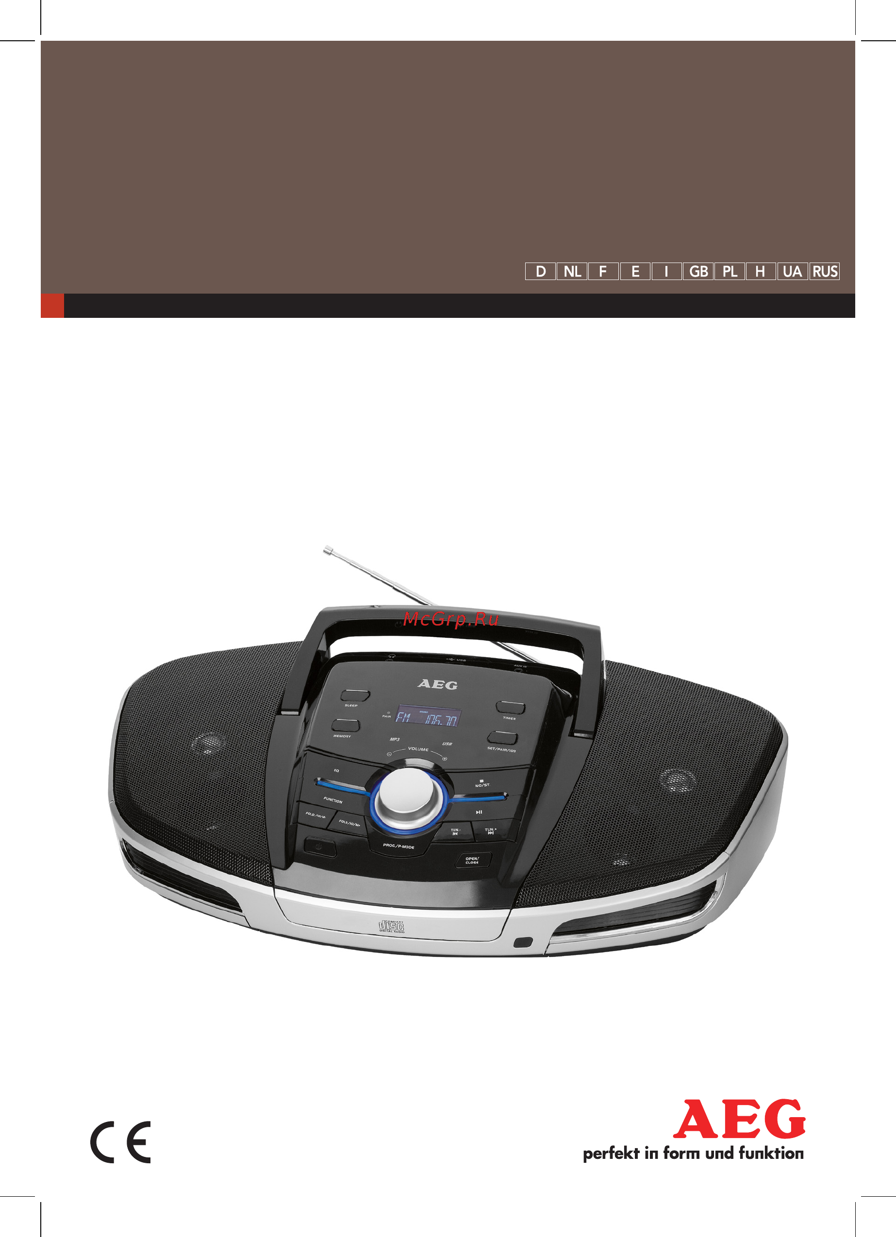 AEG srp 4354 bt Инструкция по эксплуатации онлайн
