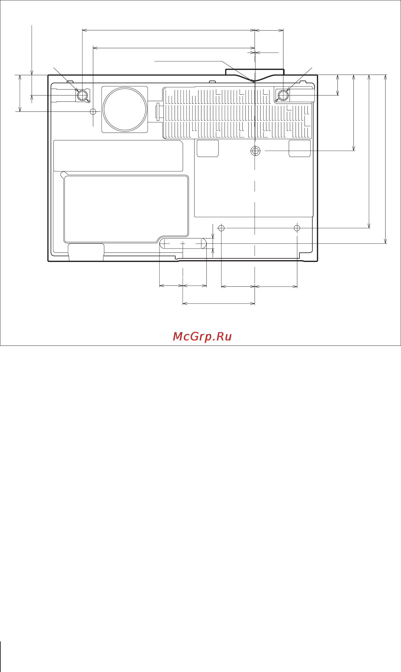 Sony VPL-EX255 [94/108] Размеры