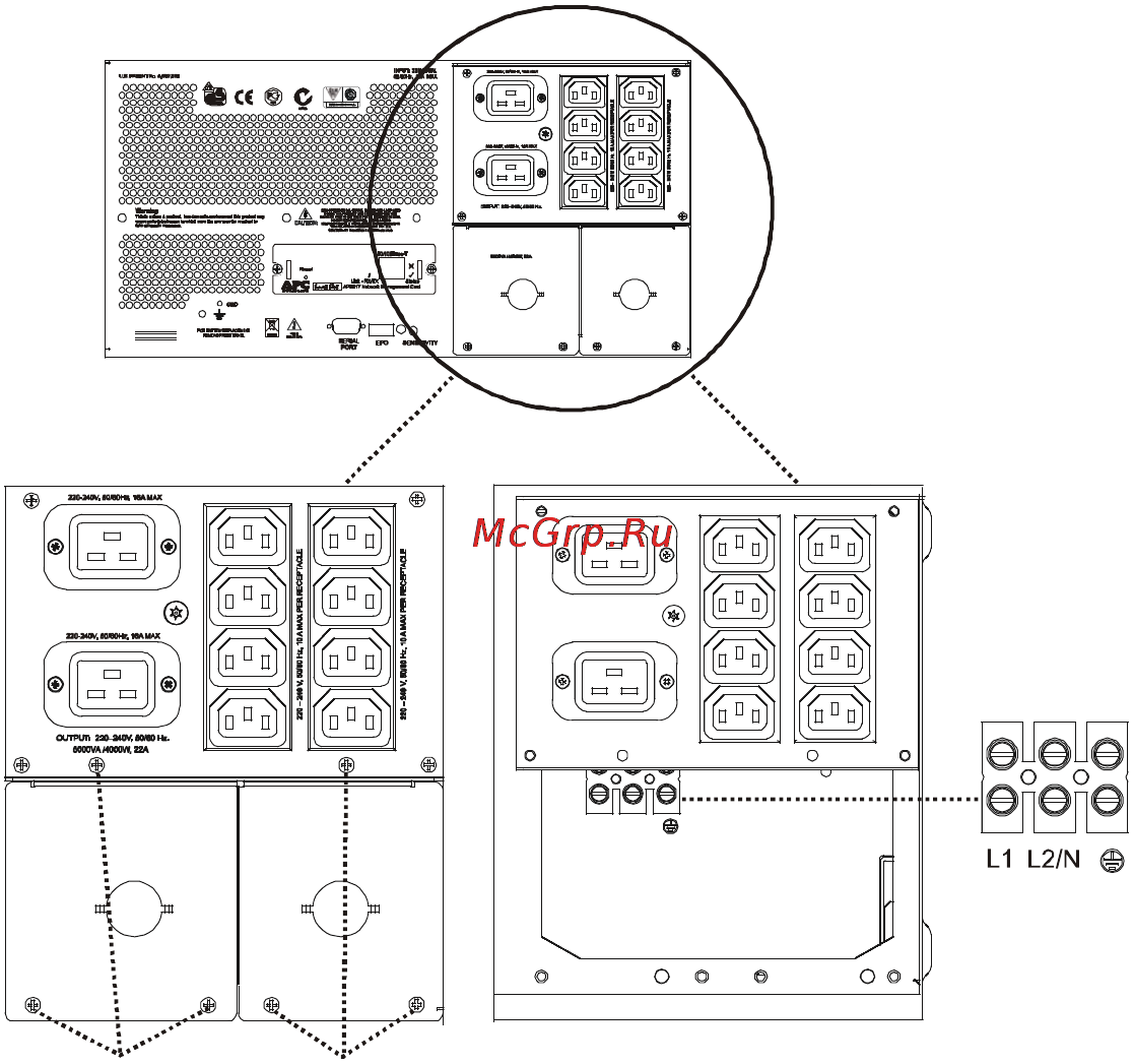 APC Smart-UPS SUA5000RMI5U [11/27] Дополнительное оборудование