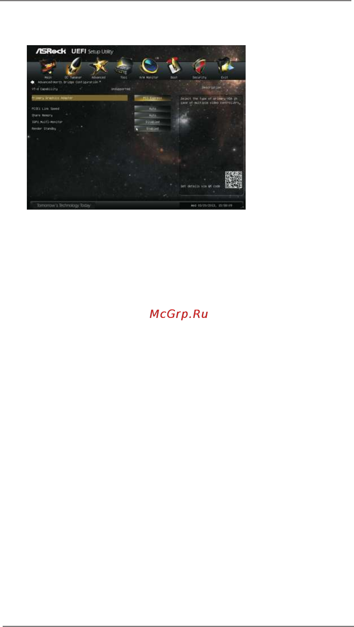 ASRock h61m-vg4 [51/67] Northbridgeconfiguration