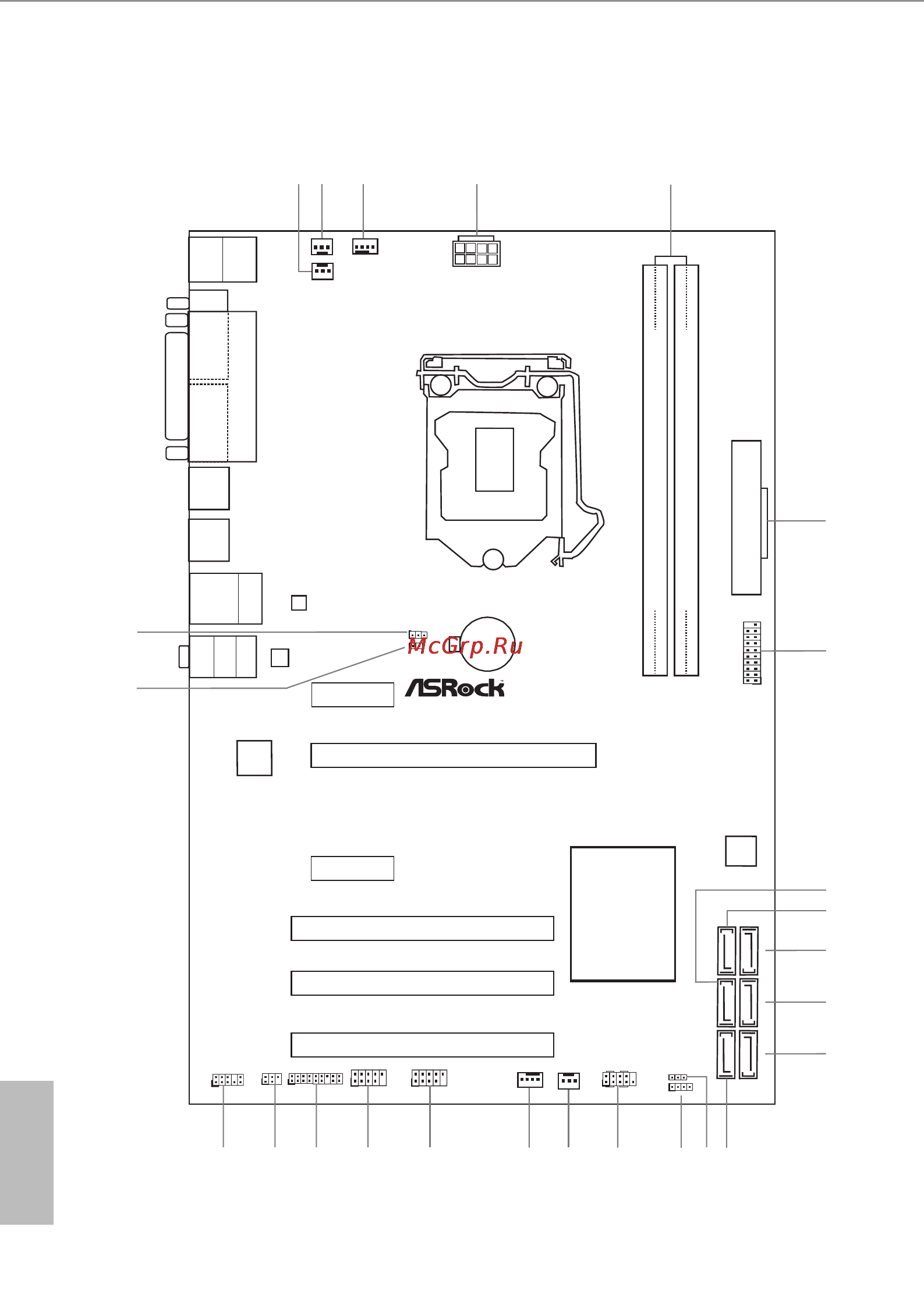 ASRock p85 pro3 [12/78] Motherboard layout