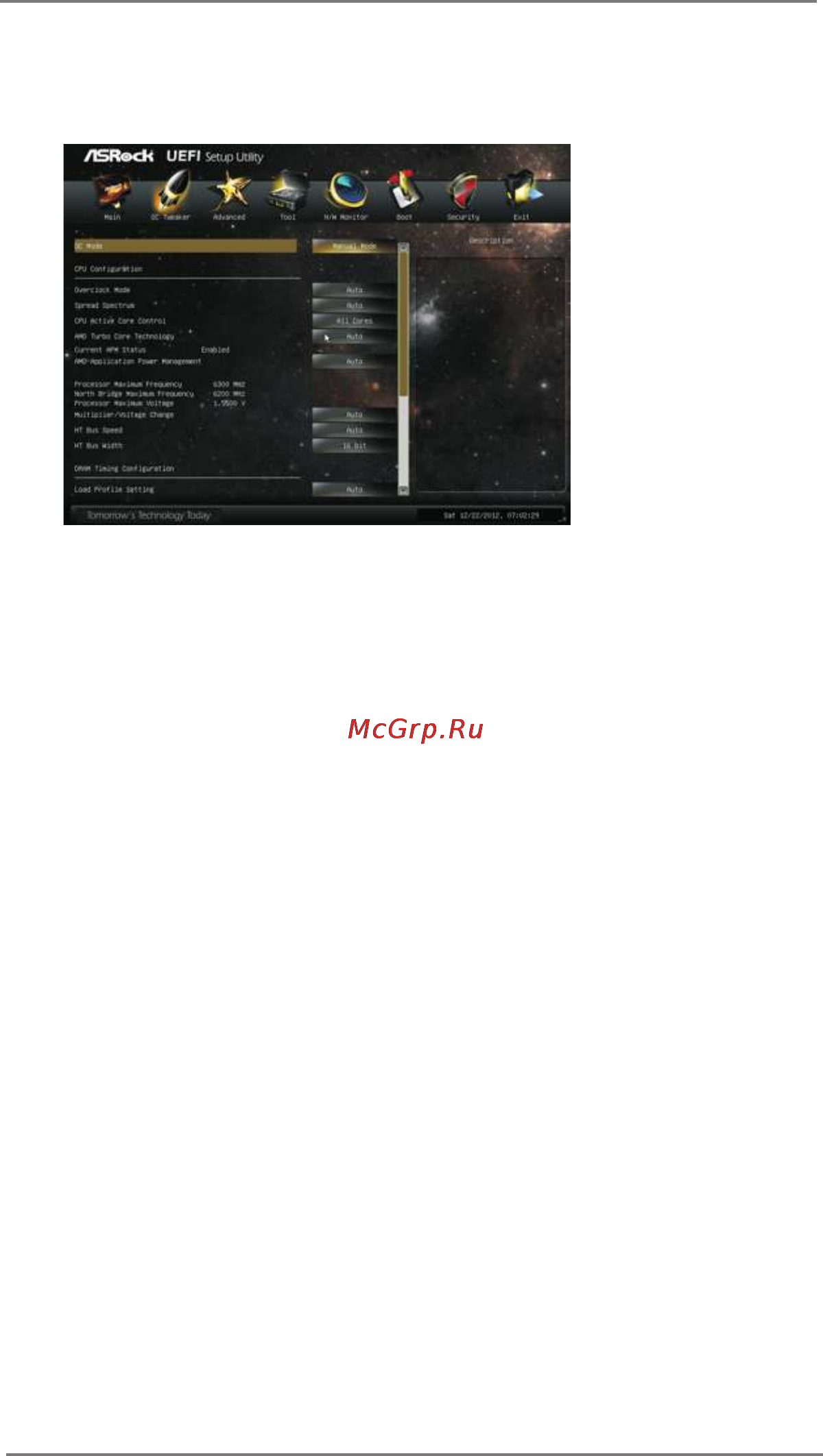 ASRock 990fx extreme9 [55/78] Oc tweaker screen