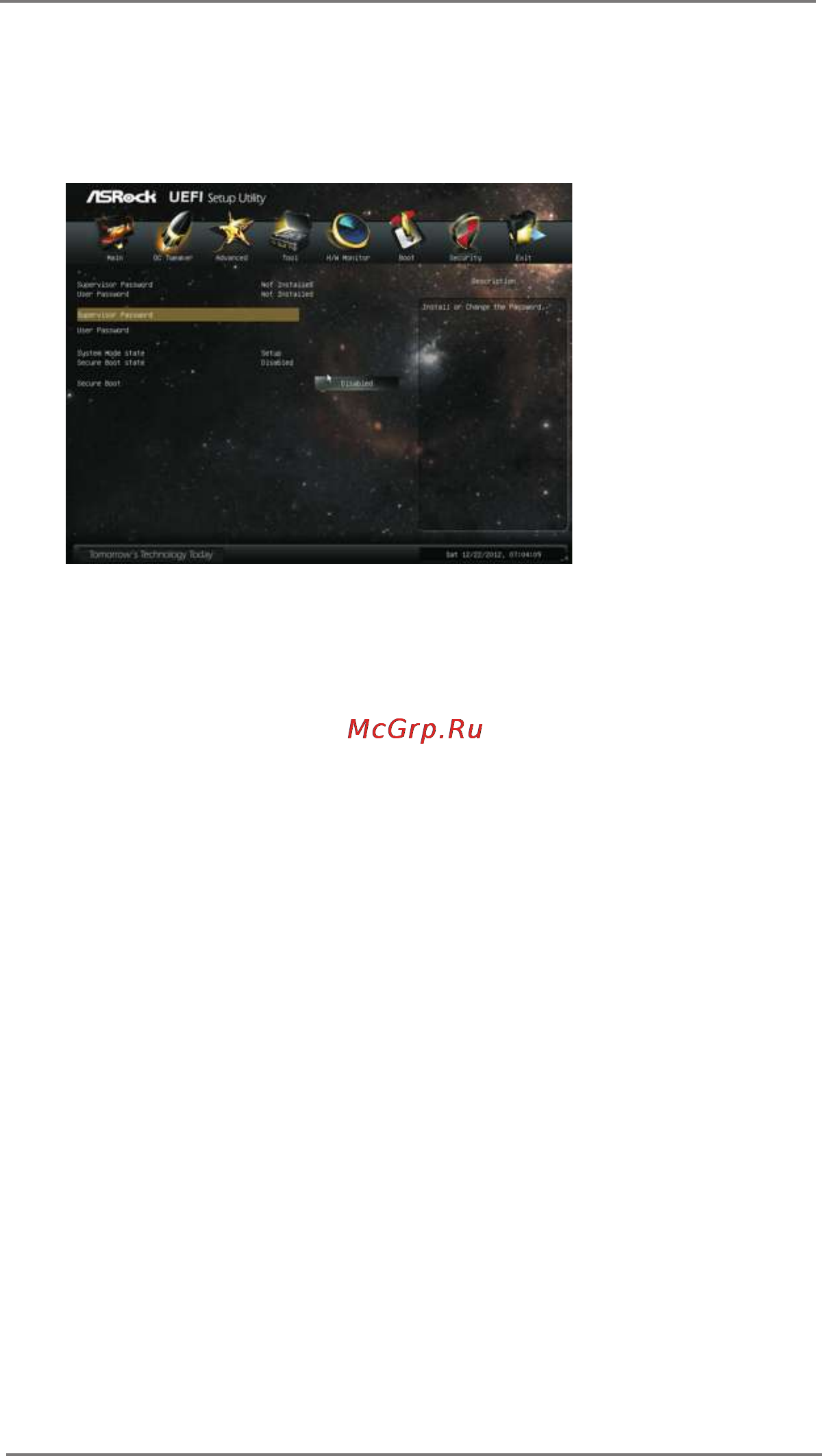 ASRock 990fx extreme9 [75/78] Security screen