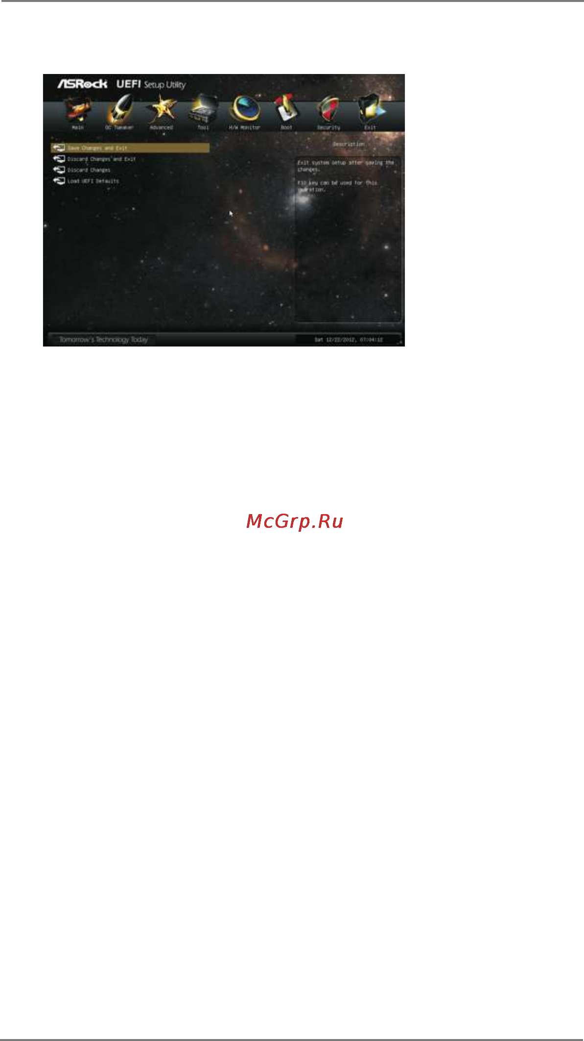ASRock 990fx extreme9 [76/78] Exit screen