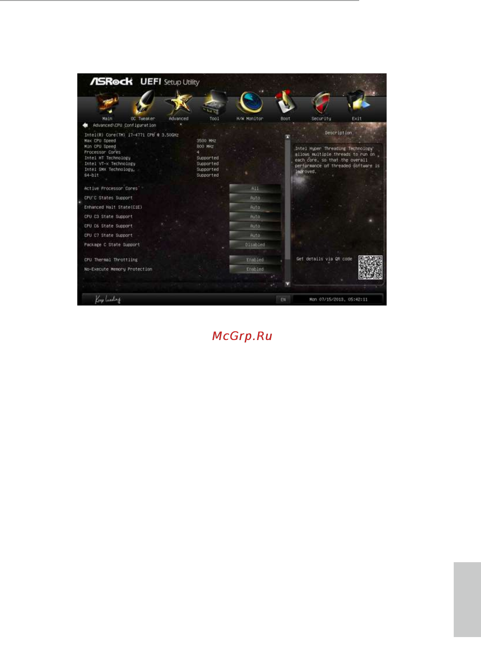 ASRock h81m-dgs r2.0 [53/73] Cpu configuration