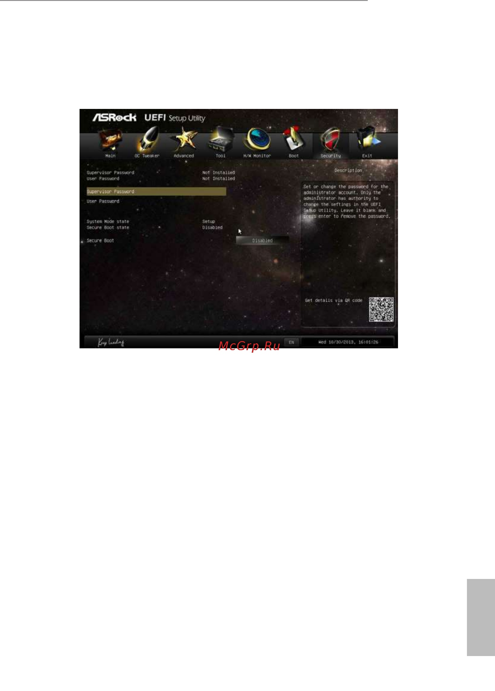 ASRock h81 pro btc [73/75] Security screen
