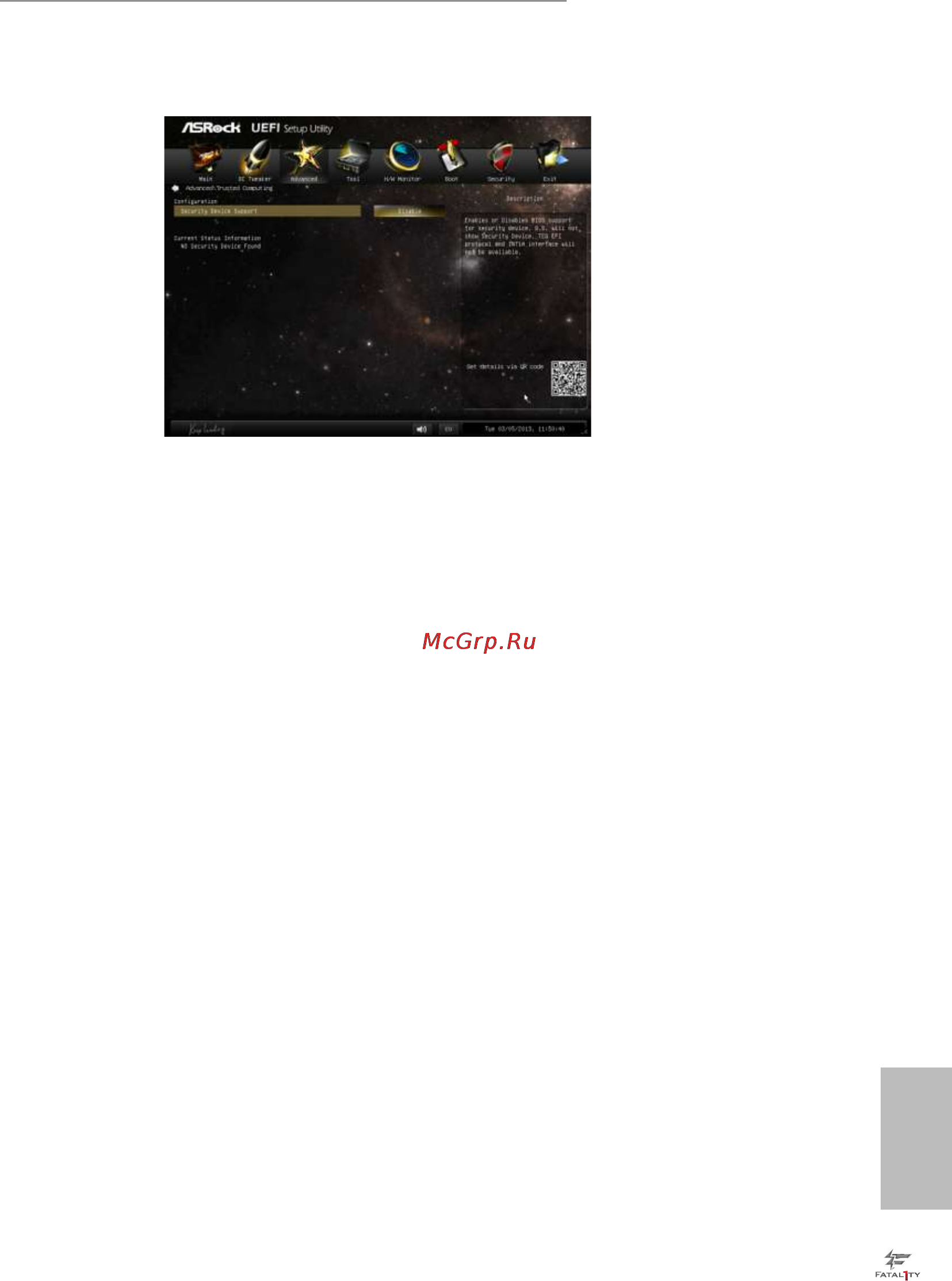 ASRock fatal1ty fm2a88x+ killer [68/77] Trusted computing