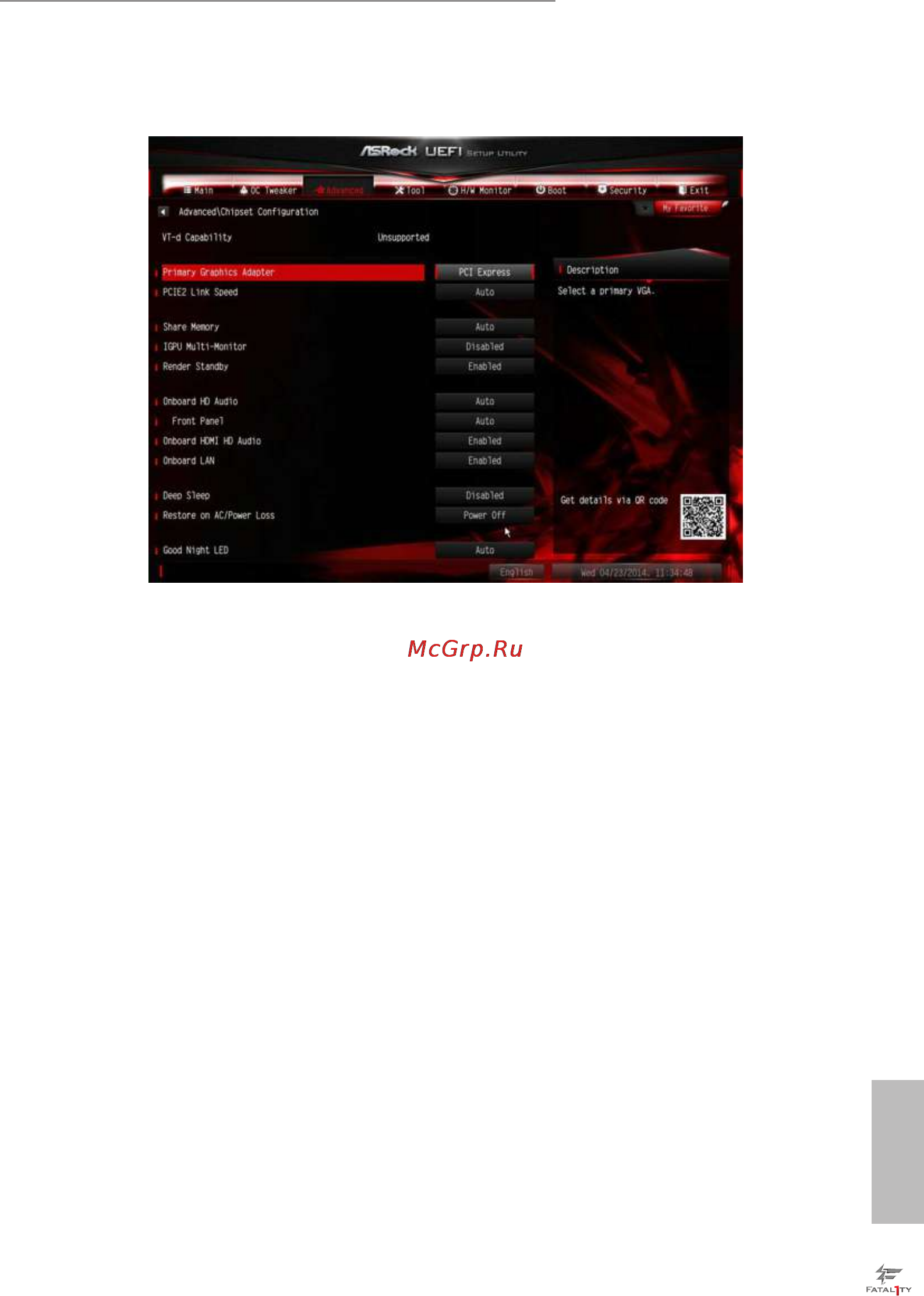 ASRock fatal1ty z97 killer [87/109] Chipset coniguration