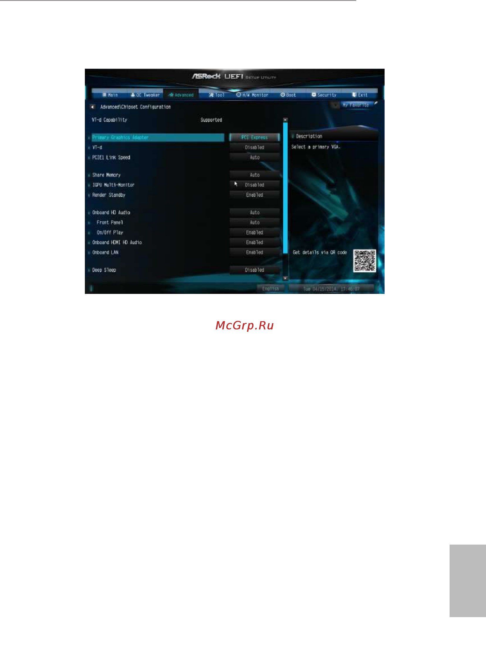 ASRock z97 pro4 [77/99] Chipset coniguration