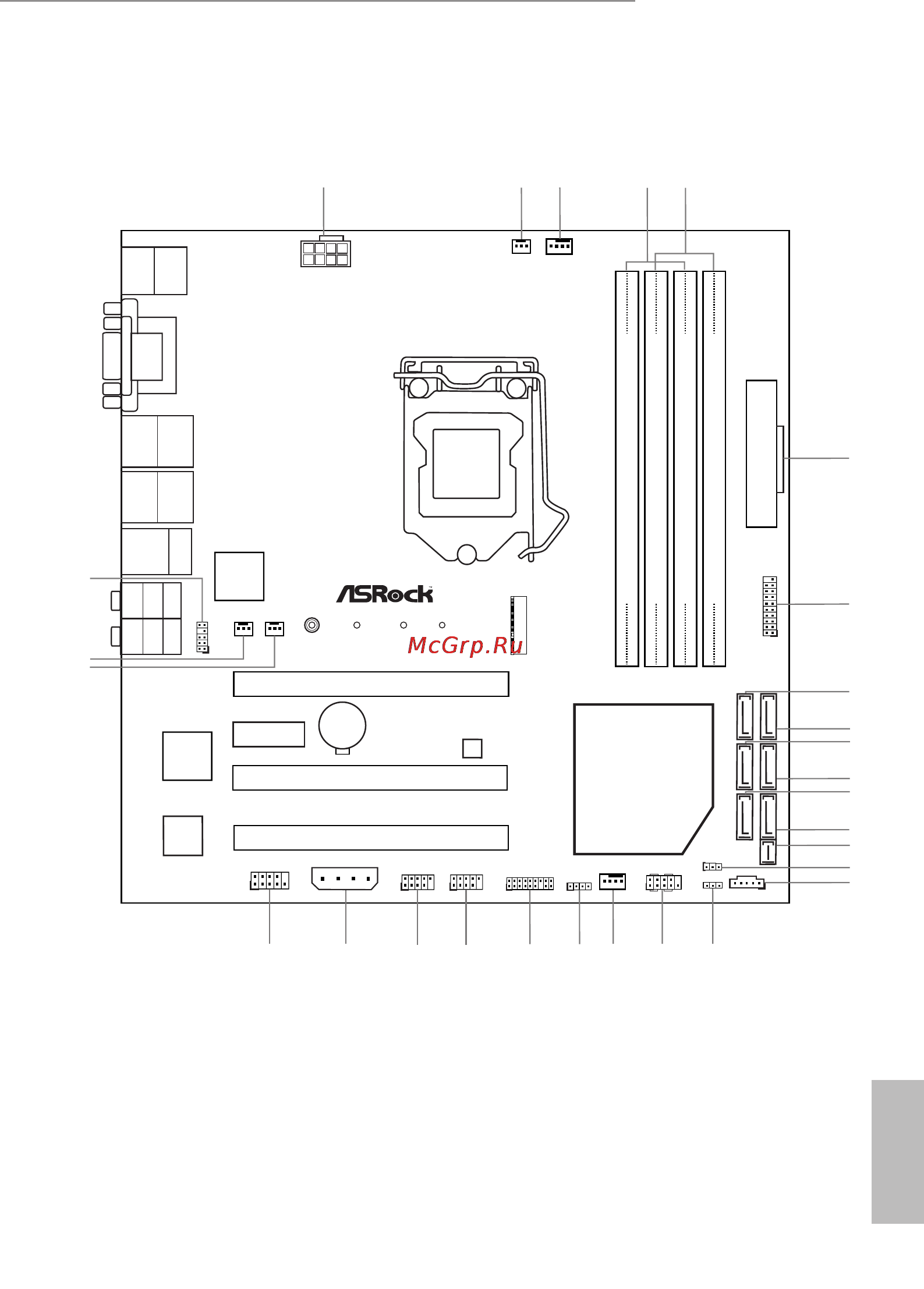 ASRock z97m oc formula [13/110] Motherboard layout