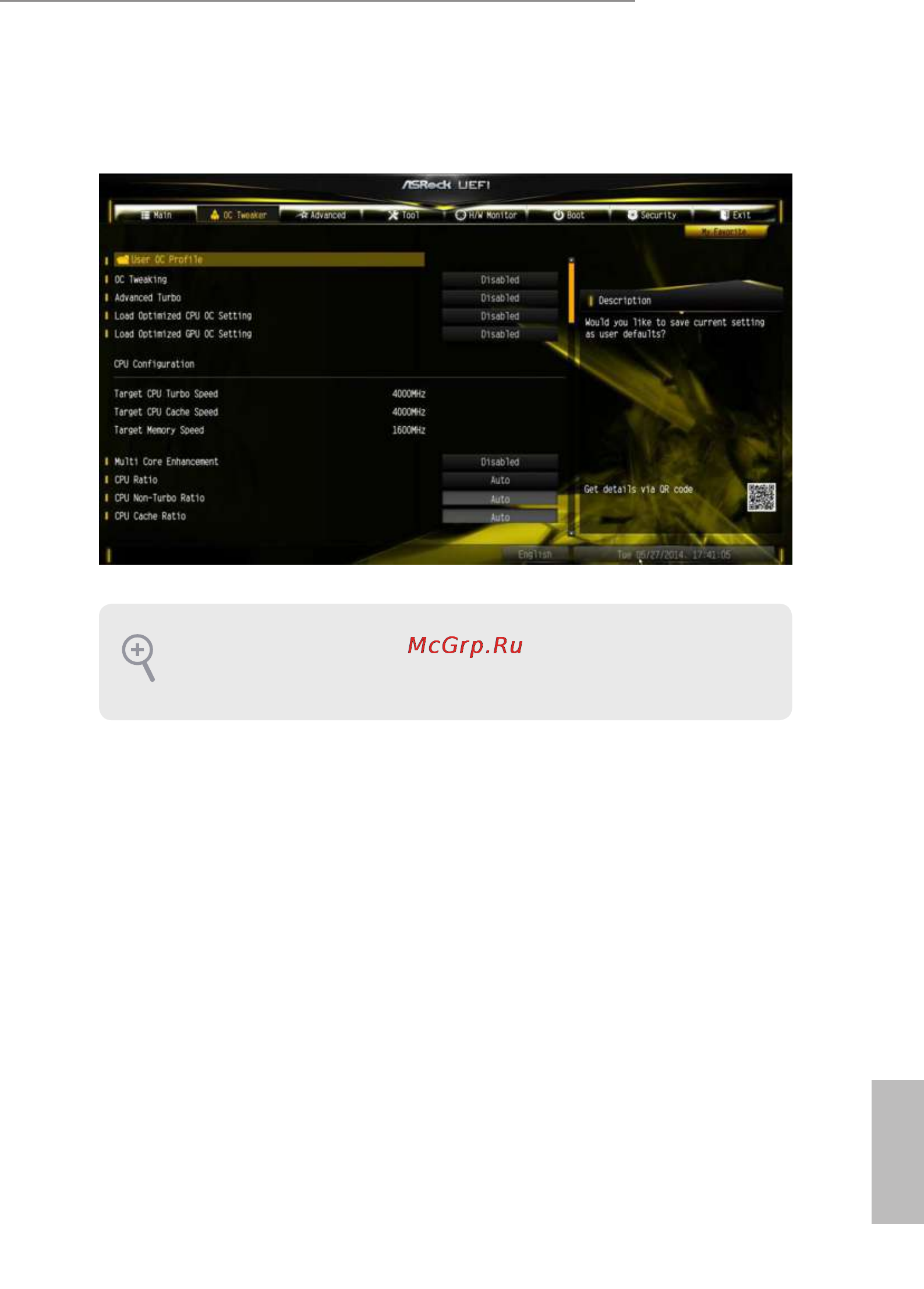 ASRock z97m oc formula [75/110] Oc tweaker screen