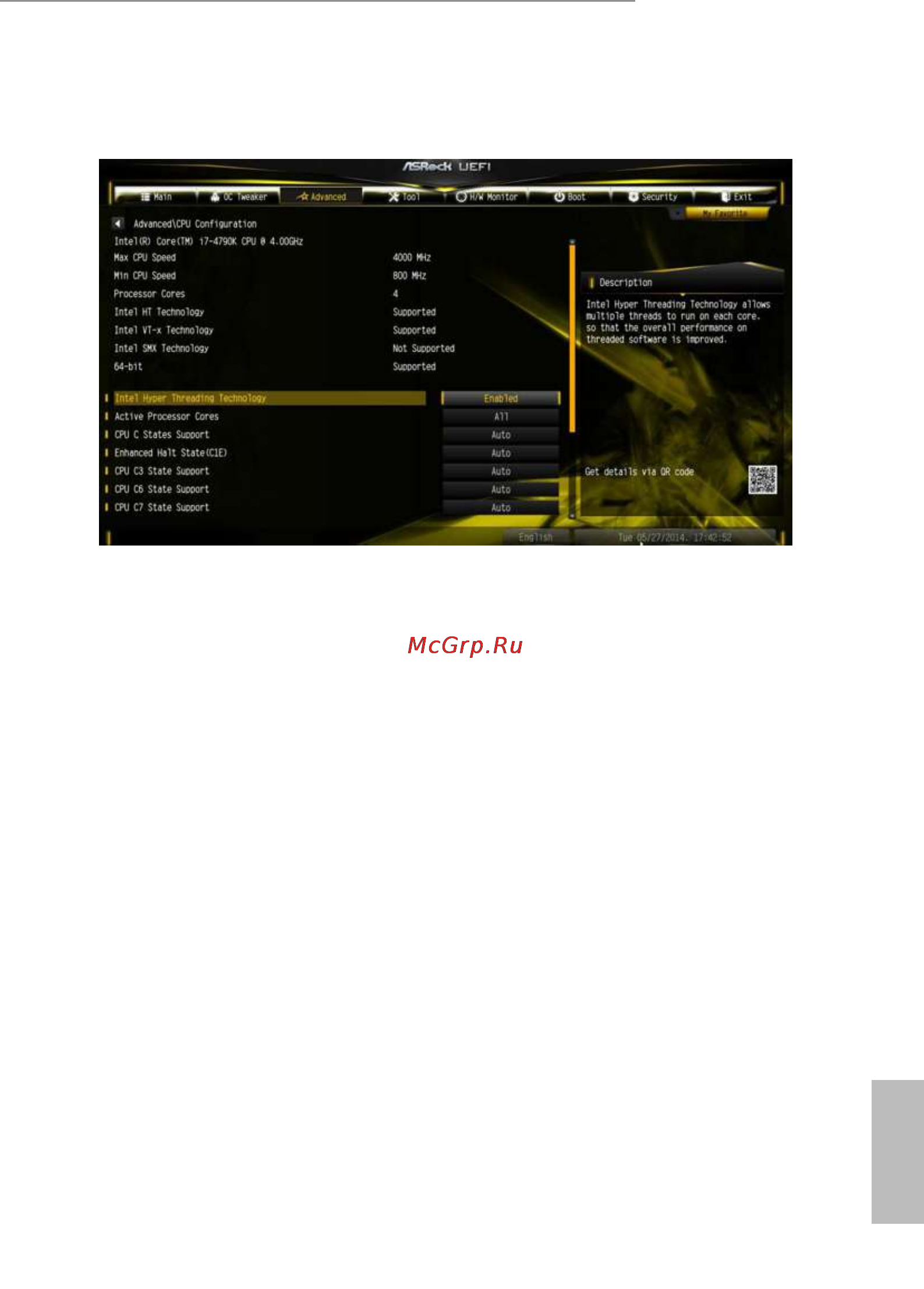 ASRock z97m oc formula [85/110] Cpu coniguration