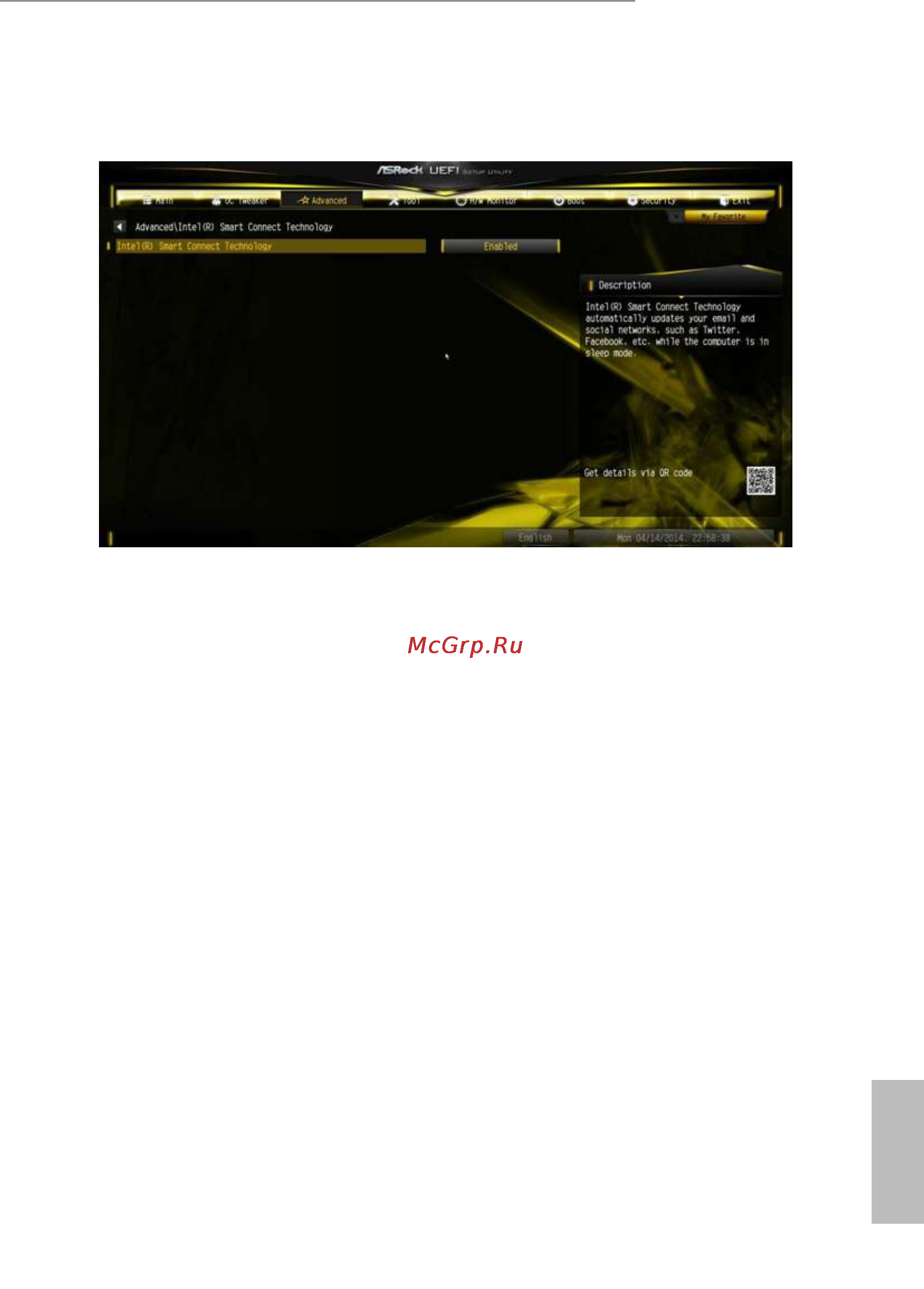 ASRock z97m oc formula [93/110] Intel smart connect technology