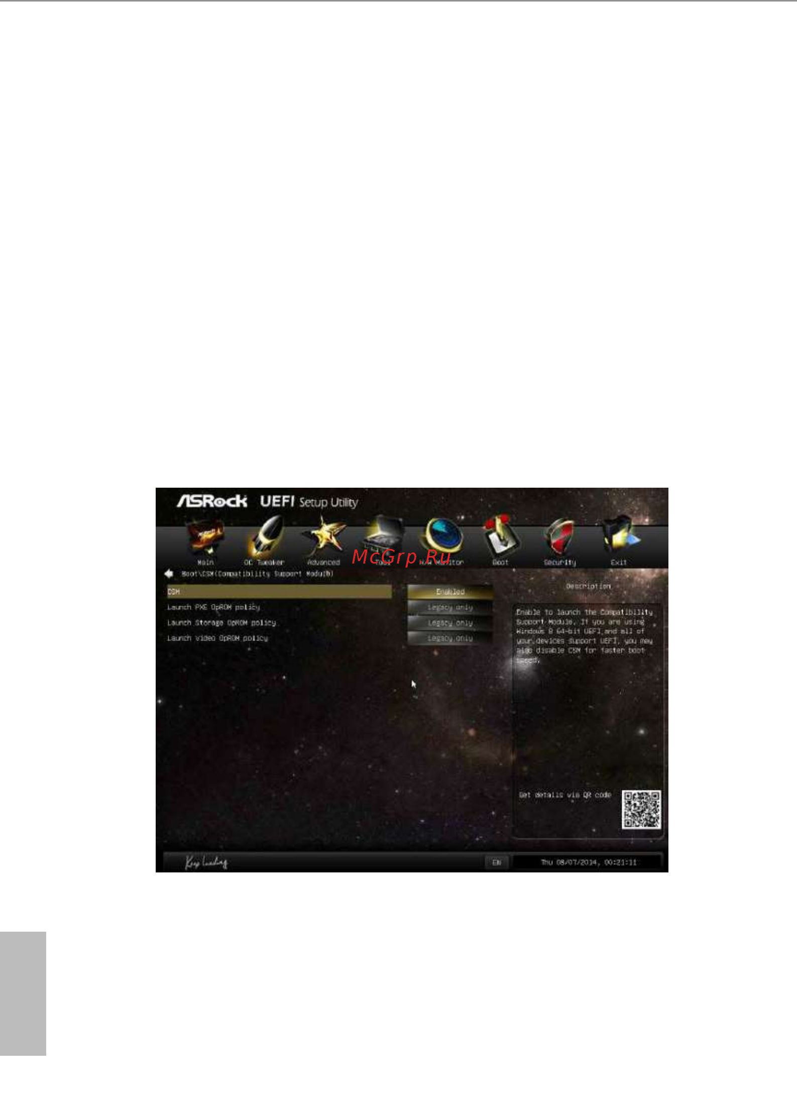 ASRock b85 anniversary [83/87] Addon rom display