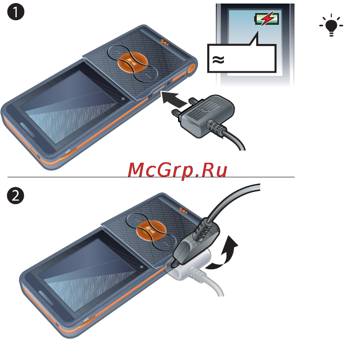 SonyEricsson W350i elec.bl [12/101] Зарядка аккумулятора