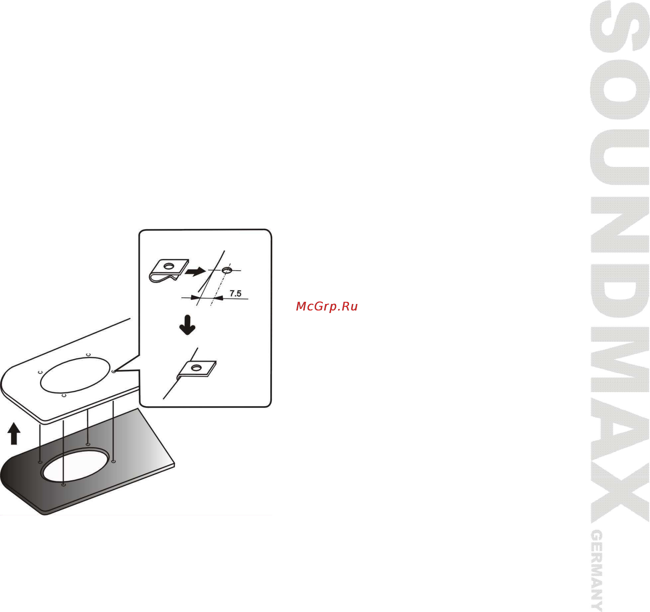 Soundmax CDM1032+502 [6/31] Установка защитном решетки