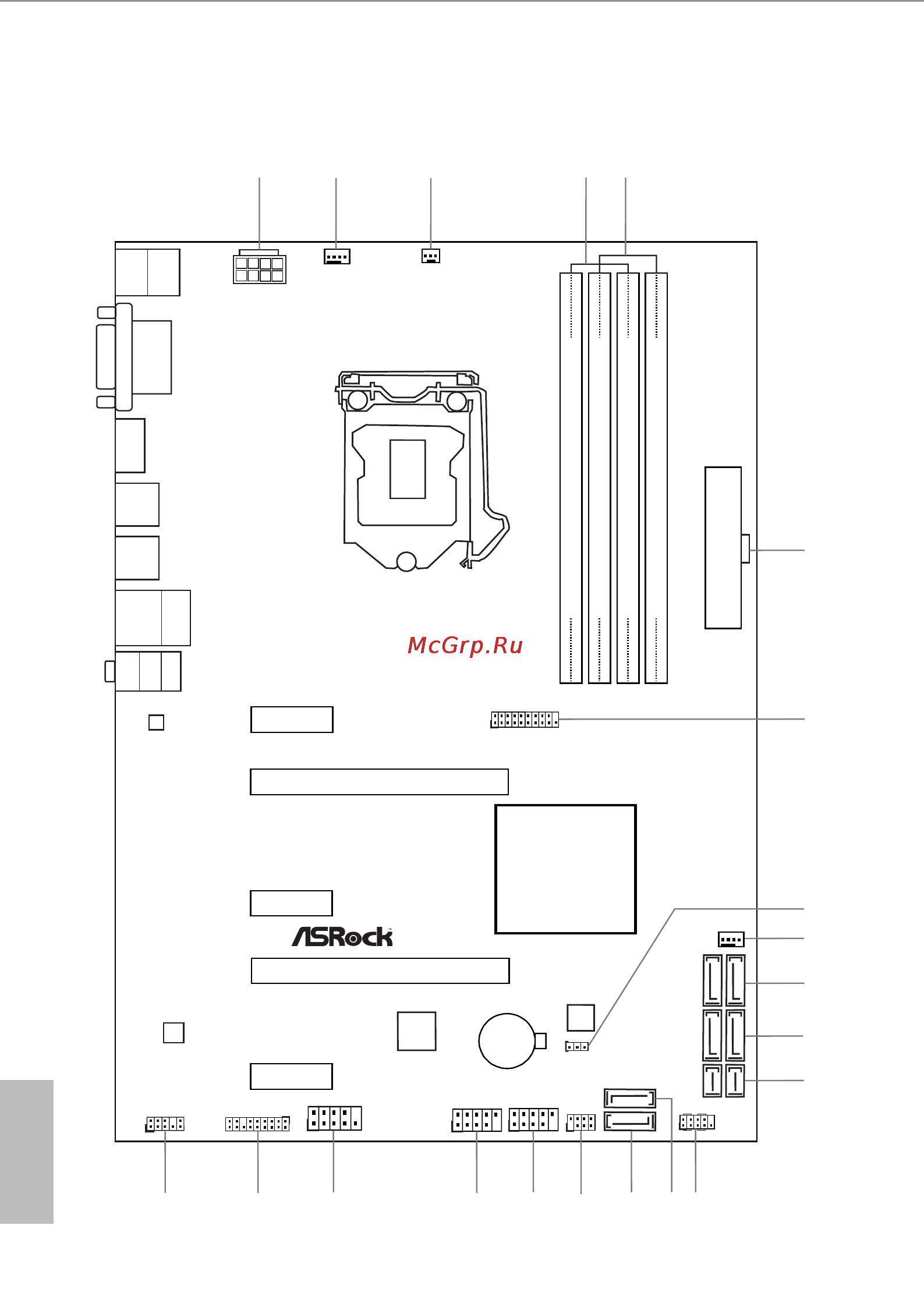 ASRock z170 pro4/d3 [11/79] Motherboard layout