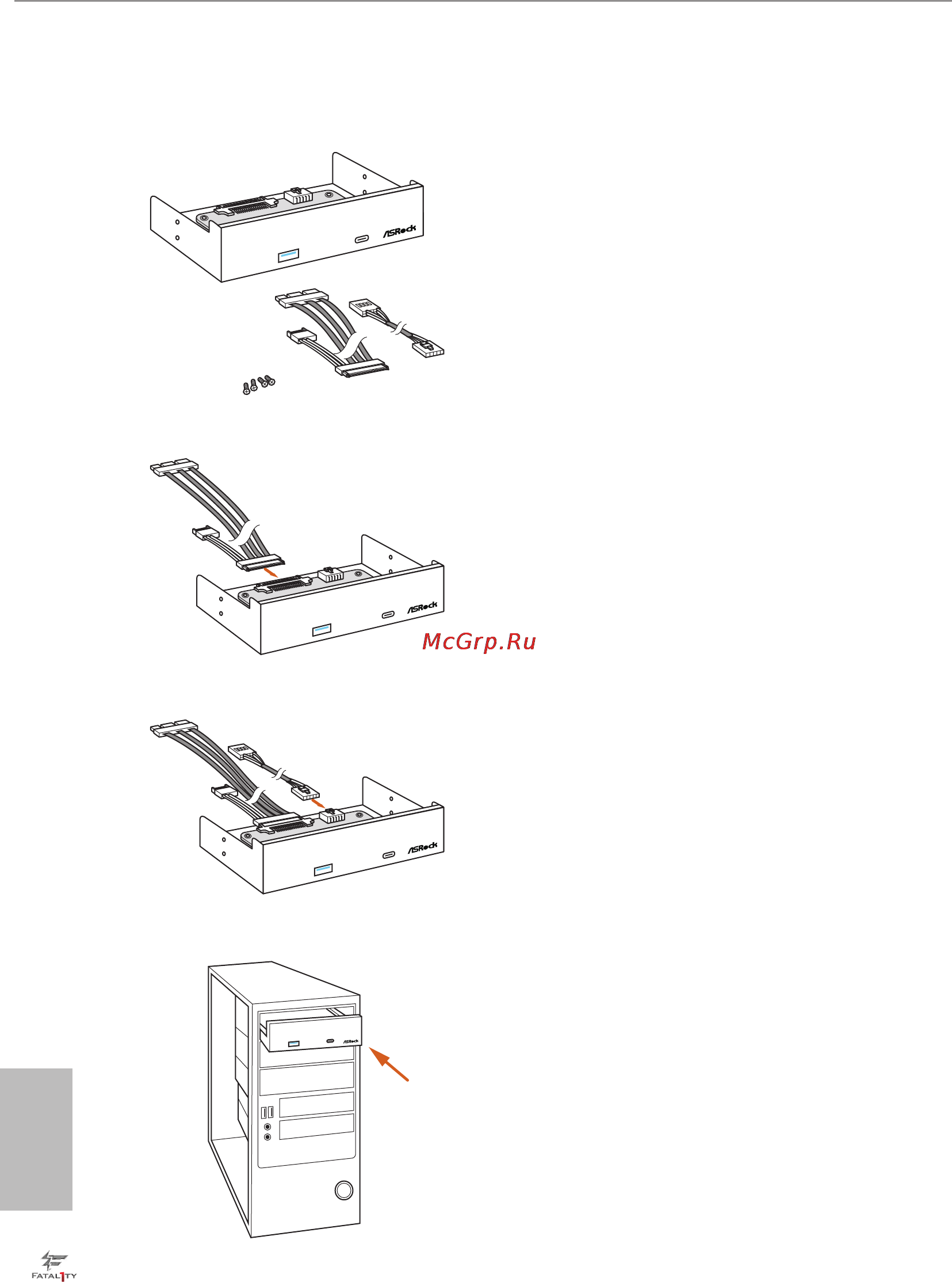 ASRock fatal1ty z170 gaming k6+ [20/113] Asrock front usb 3 panel installation guide